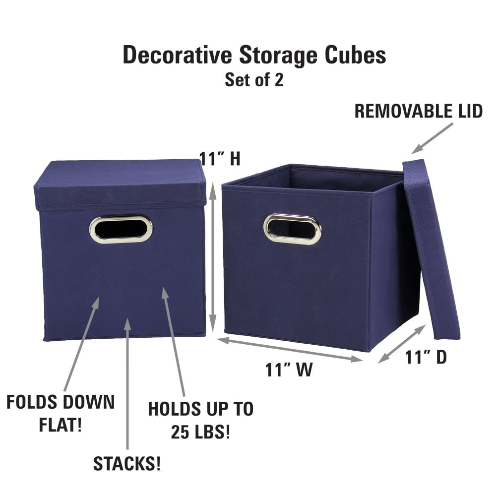Household Essentials Storage Bins with Lids, 2ct.