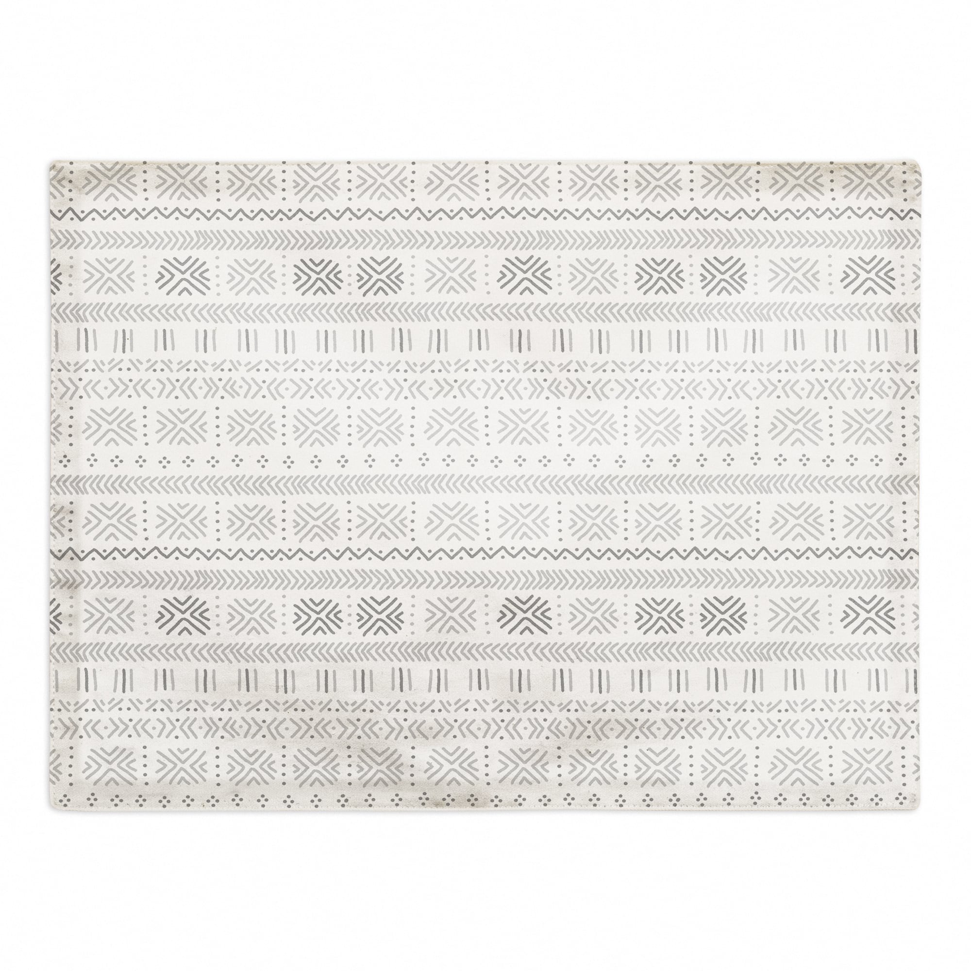 Gray Mudcloth 18" x 14" Cotton Twill Placemat