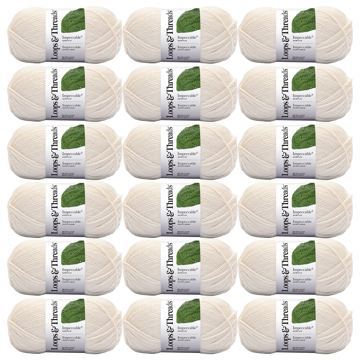 18 Pack: Impeccable® Yarn by Loops & Threads