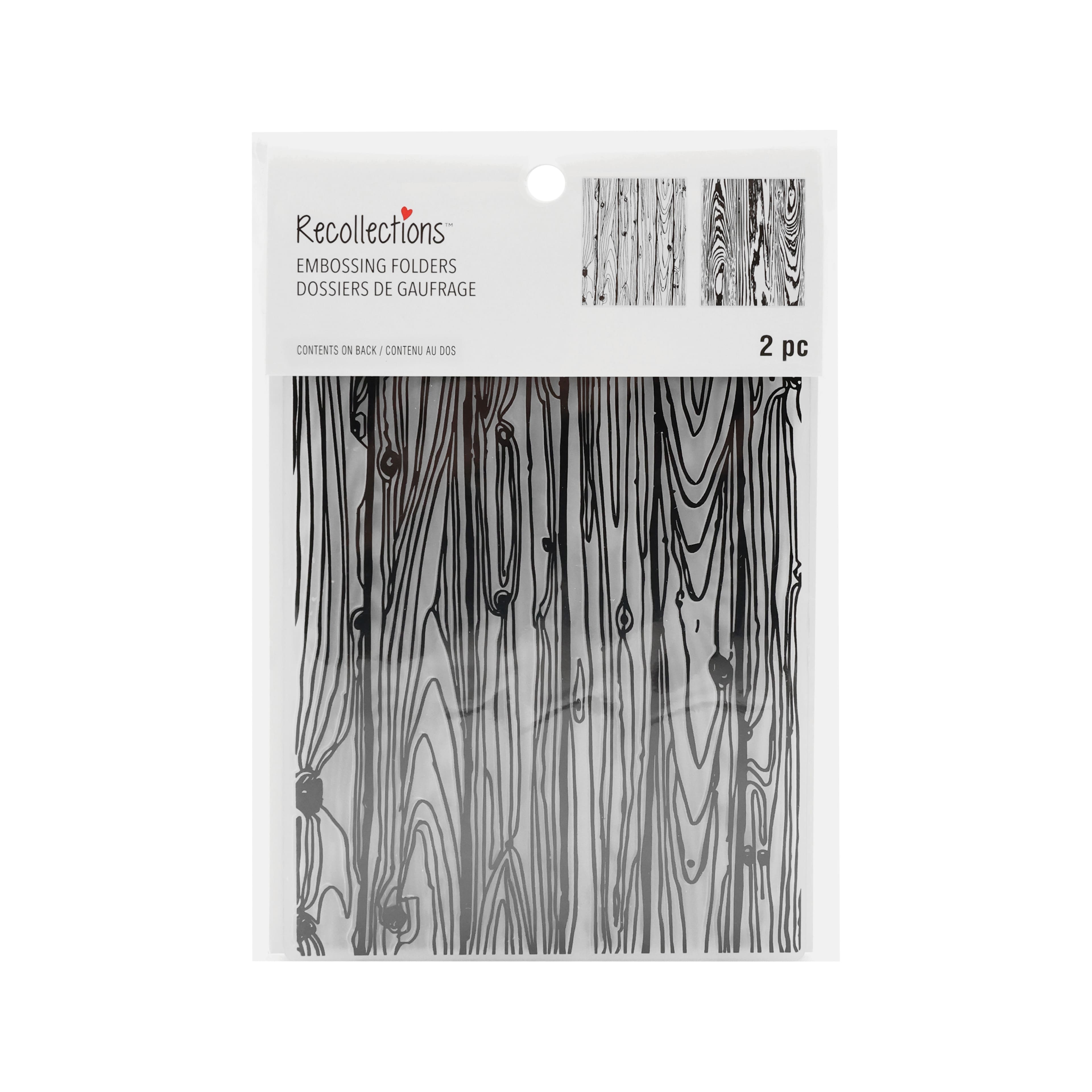 12 Pack: Wood Pattern Embossing Folders Set by Recollections™