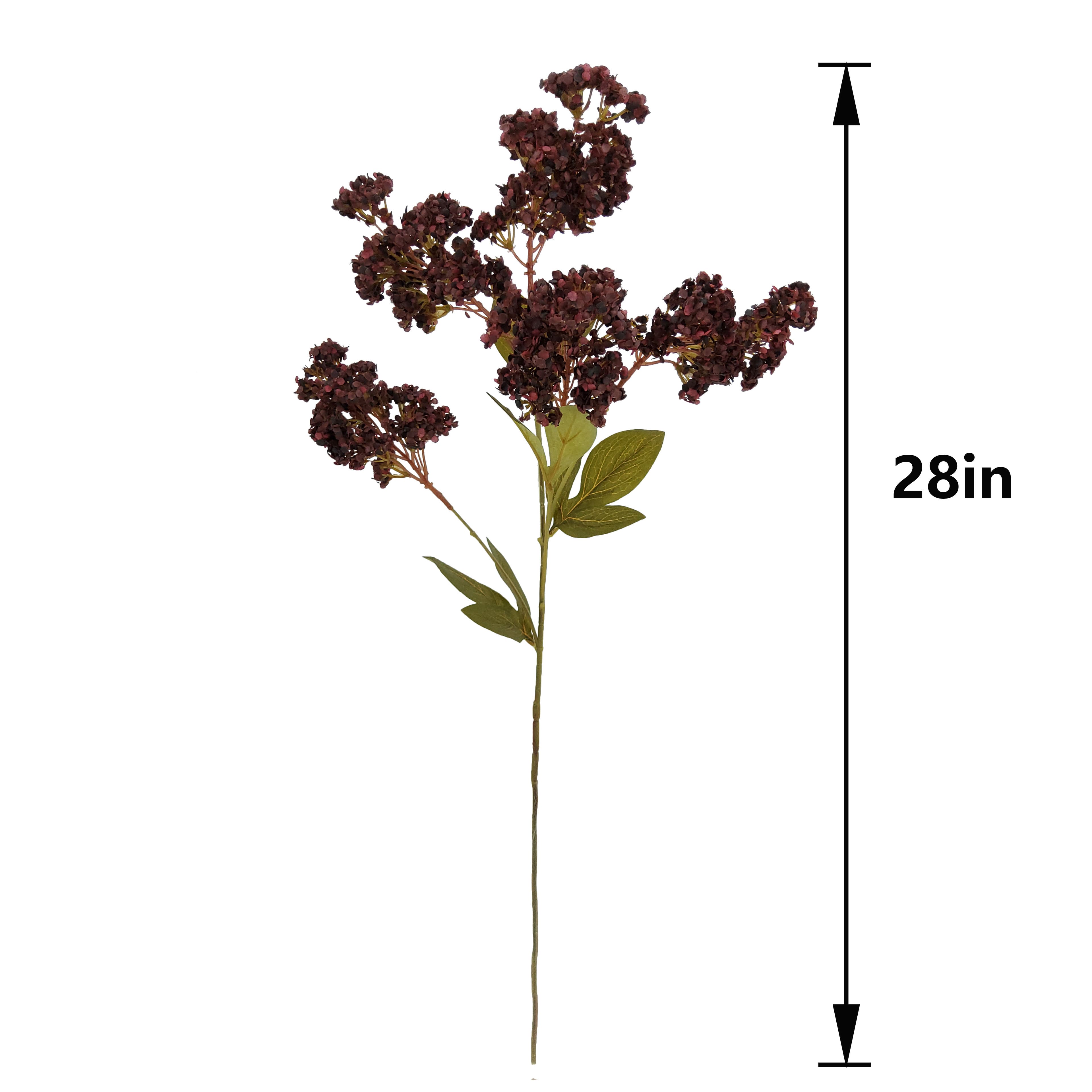 29" Burgundy Mini Hydrangea Stem by Ashland®