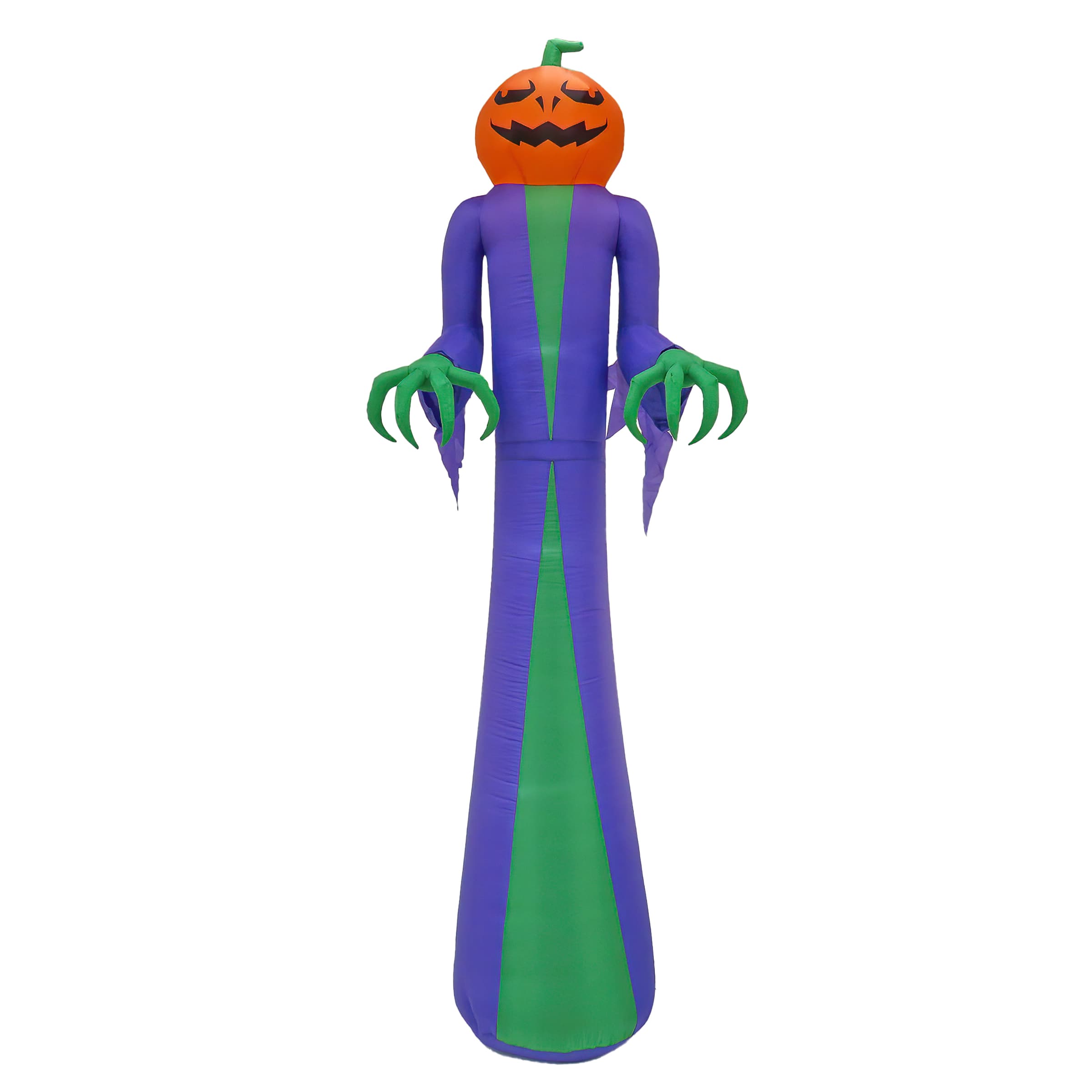 12ft. Inflatable Halloween Pumpkin Ghost Decoration with LED Lights