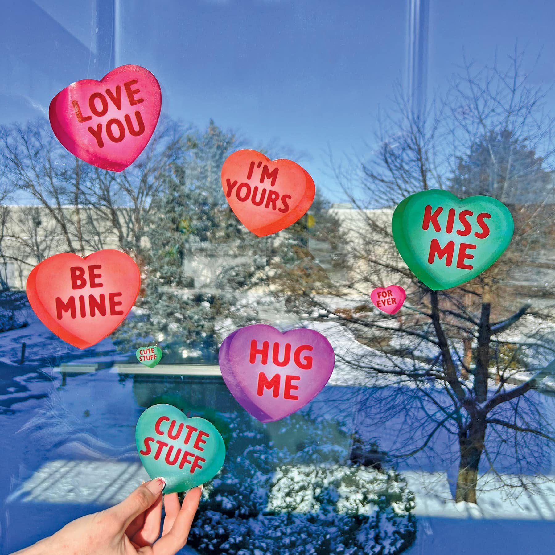 Beistle Candy Heart Clings, 3ct.