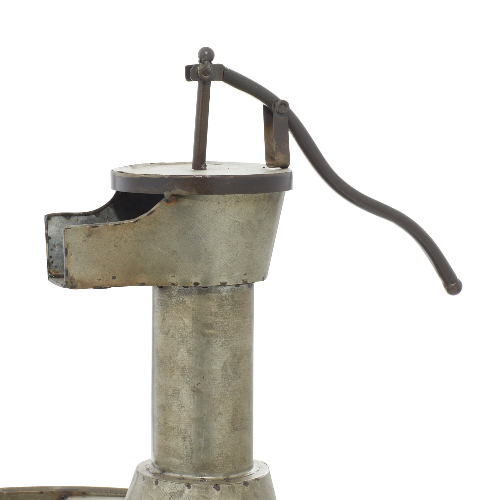 Grey Iron Farmhouse Fountain, 18" x 15" x 17"