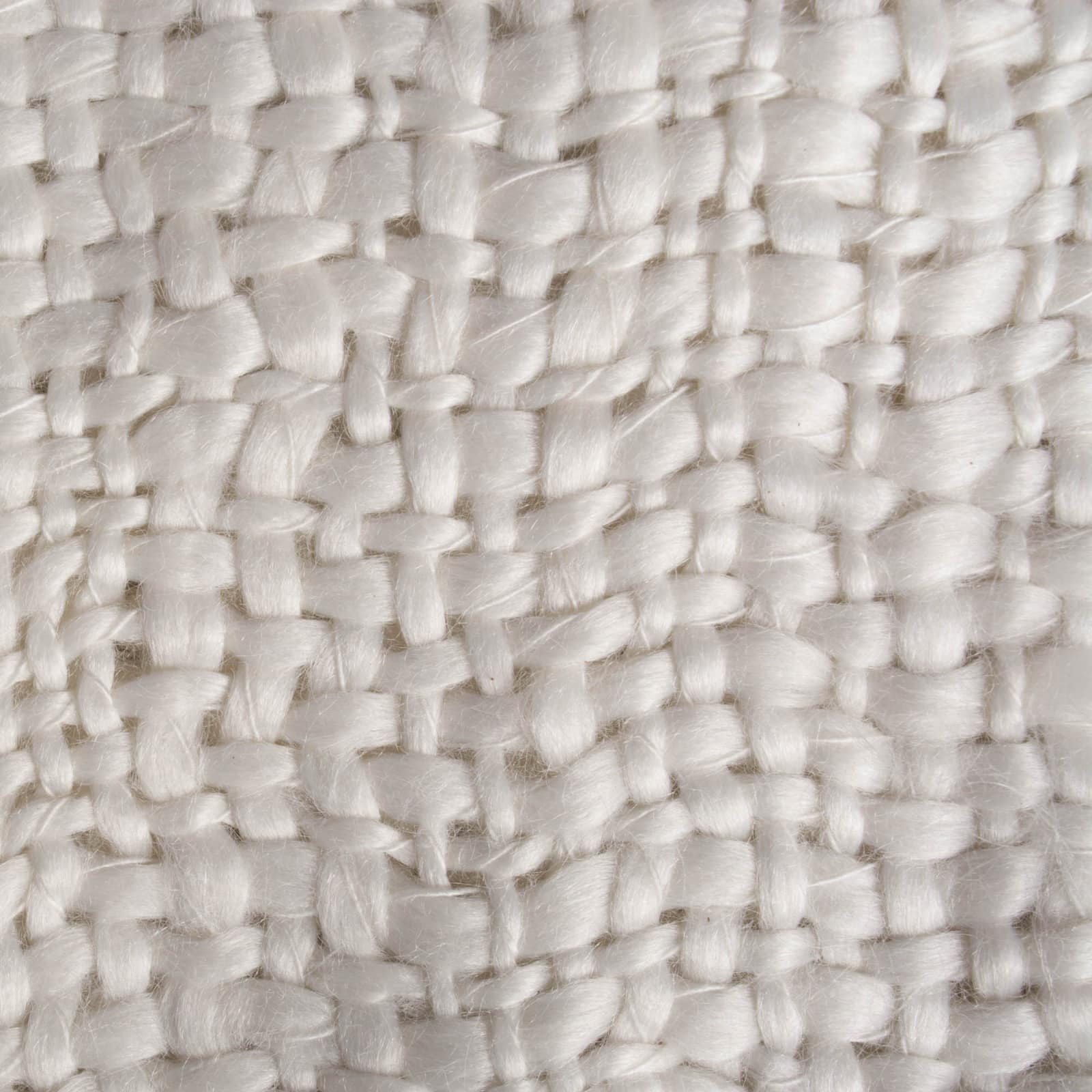 Lux  Weave Throw 50" x 60", Ivory