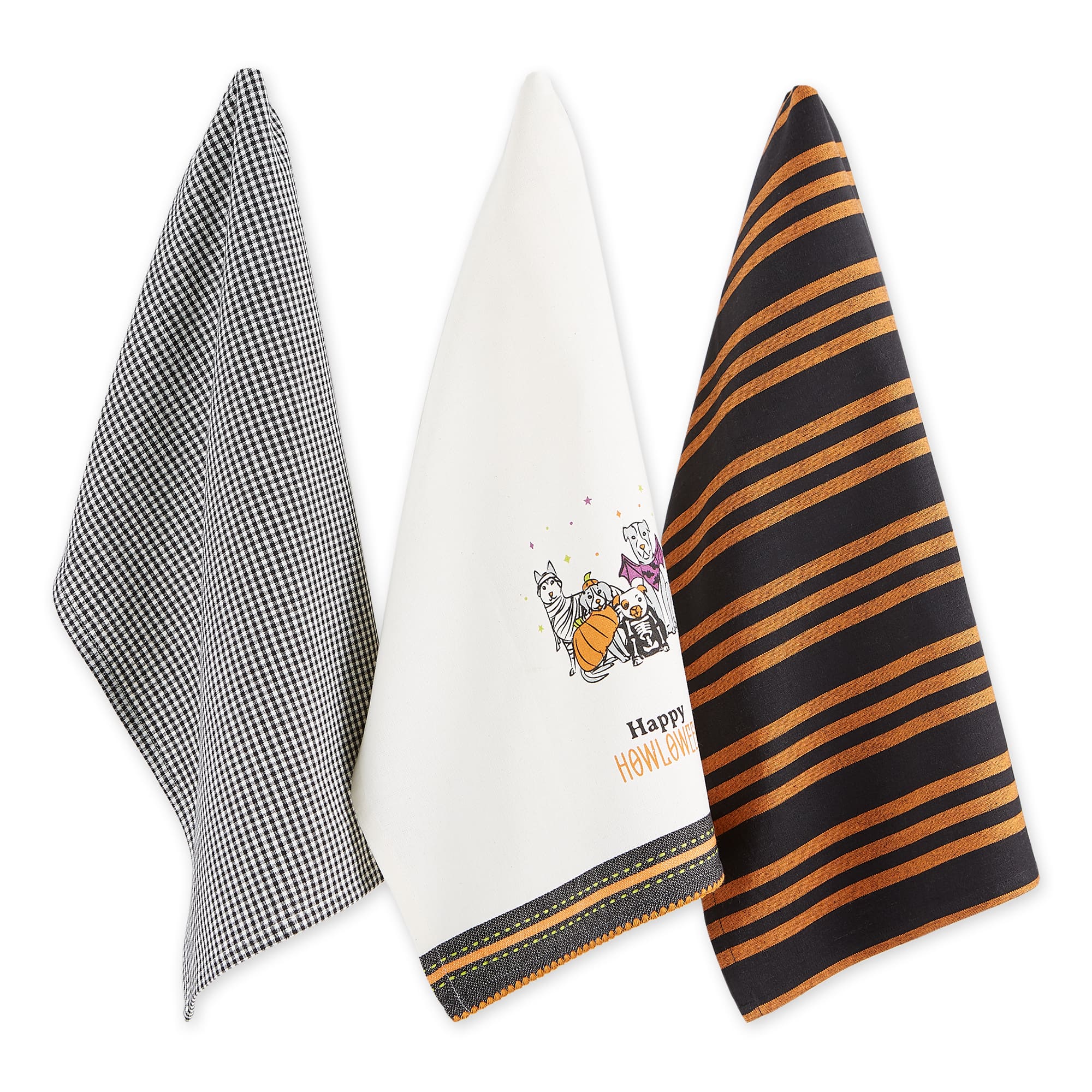 DII® Happy Howl-Oween Dishtowel Set