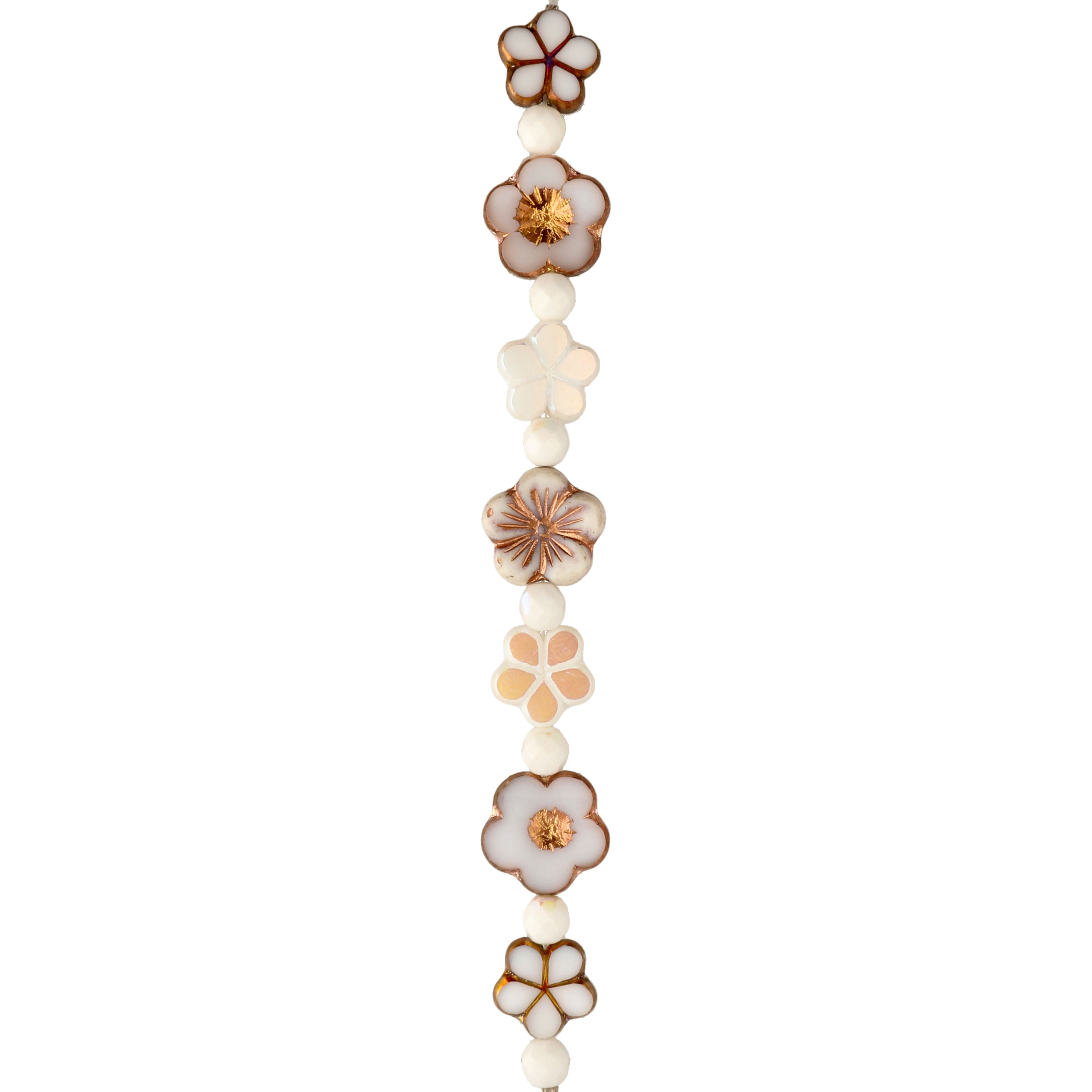 6 Packs: 14 ct. (84 total) Winter Garden Czech Glass Flower Bead Mix by Bead Landing™
