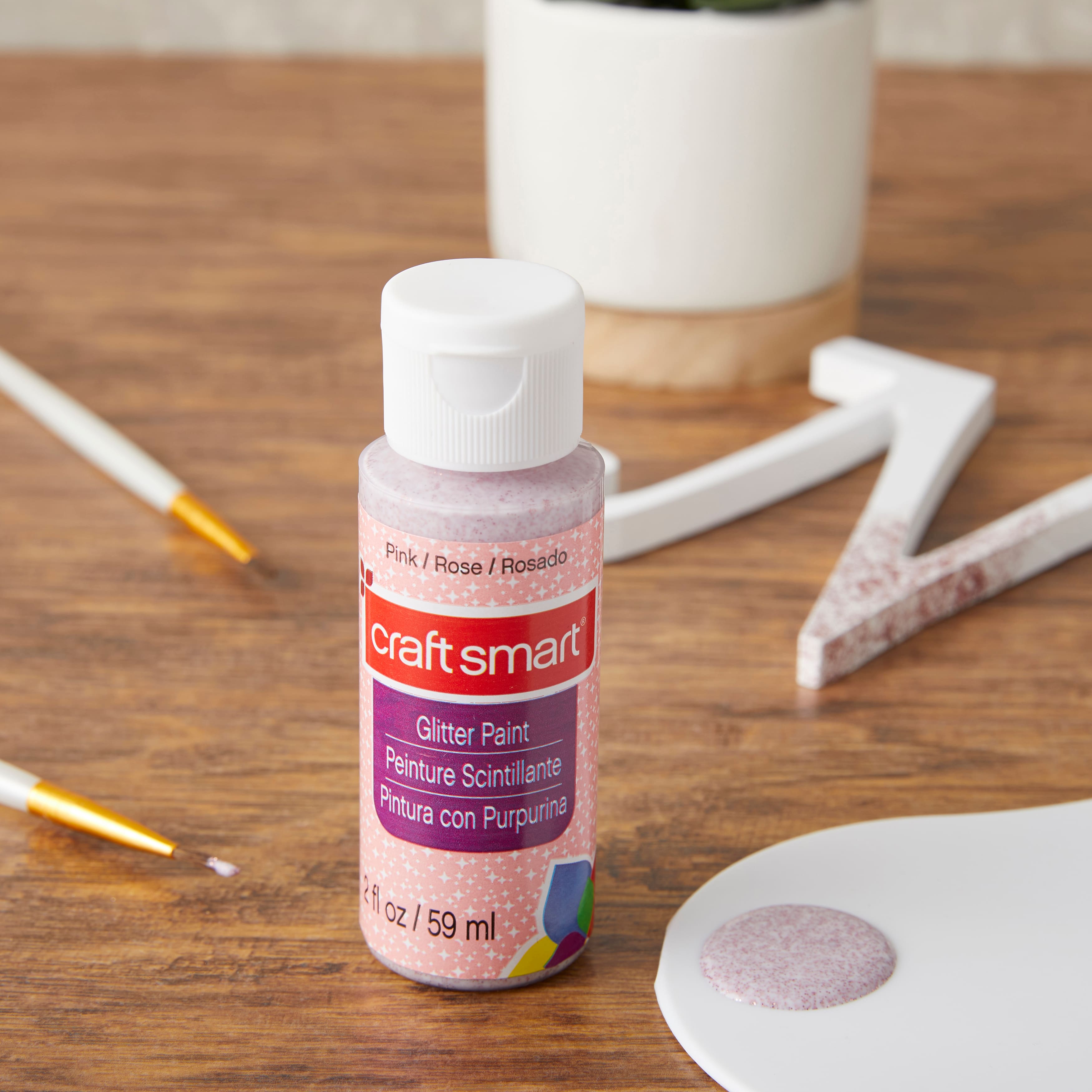 12 Pack: Glitter Paint by Craft Smart®, 2oz.
