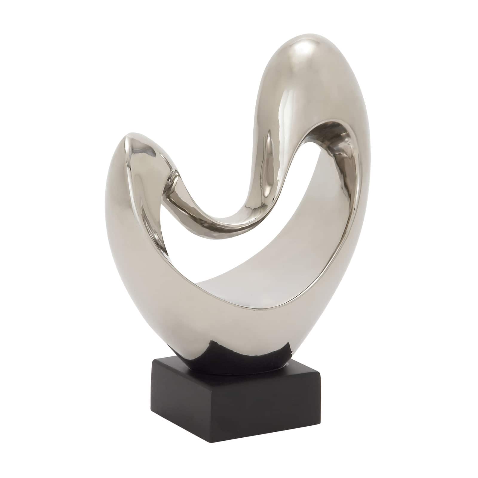 14" Porcelain Modern Abstract Sculpture