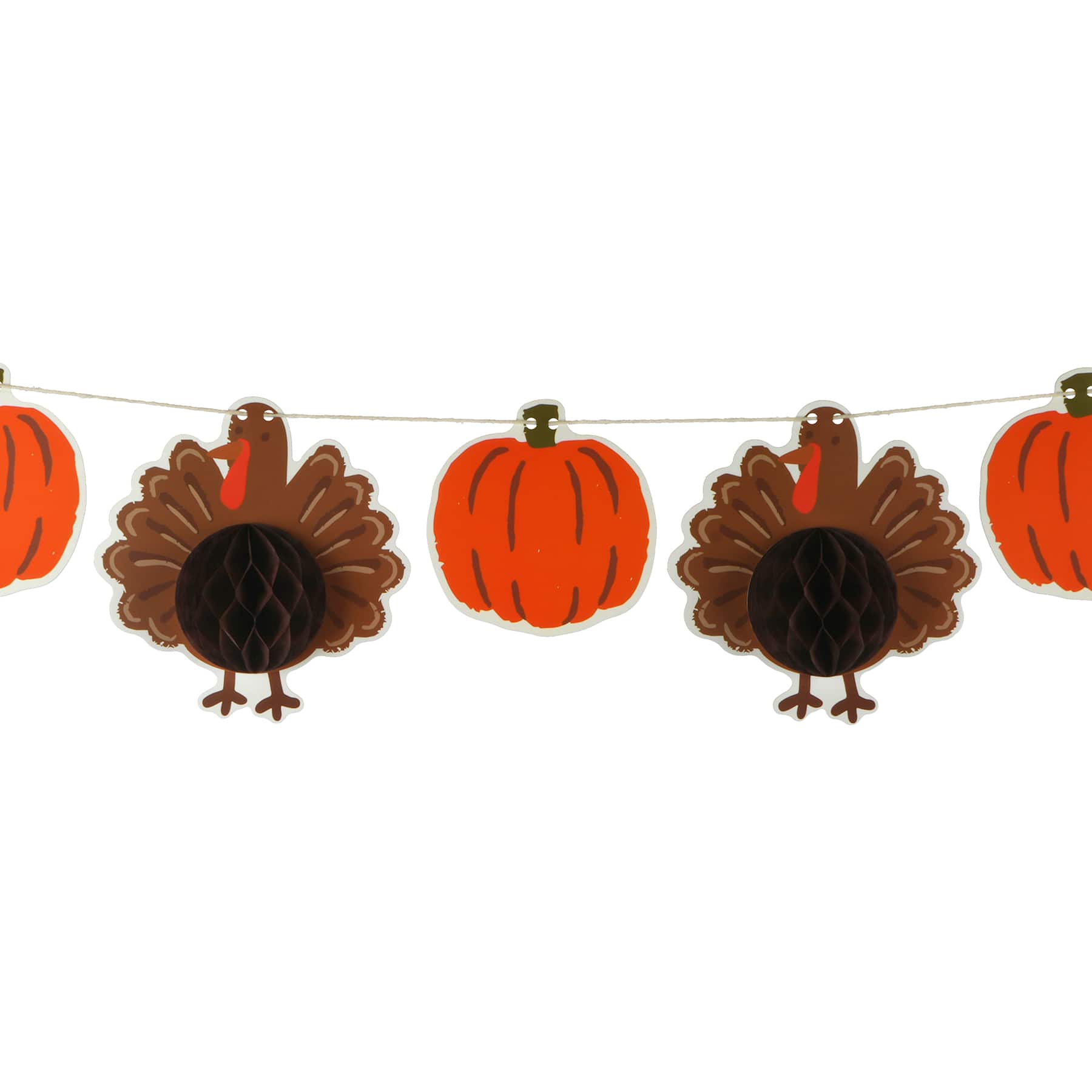 6ft. Thanksgiving Honeycomb Turkey Paper Banner by Celebrate It™