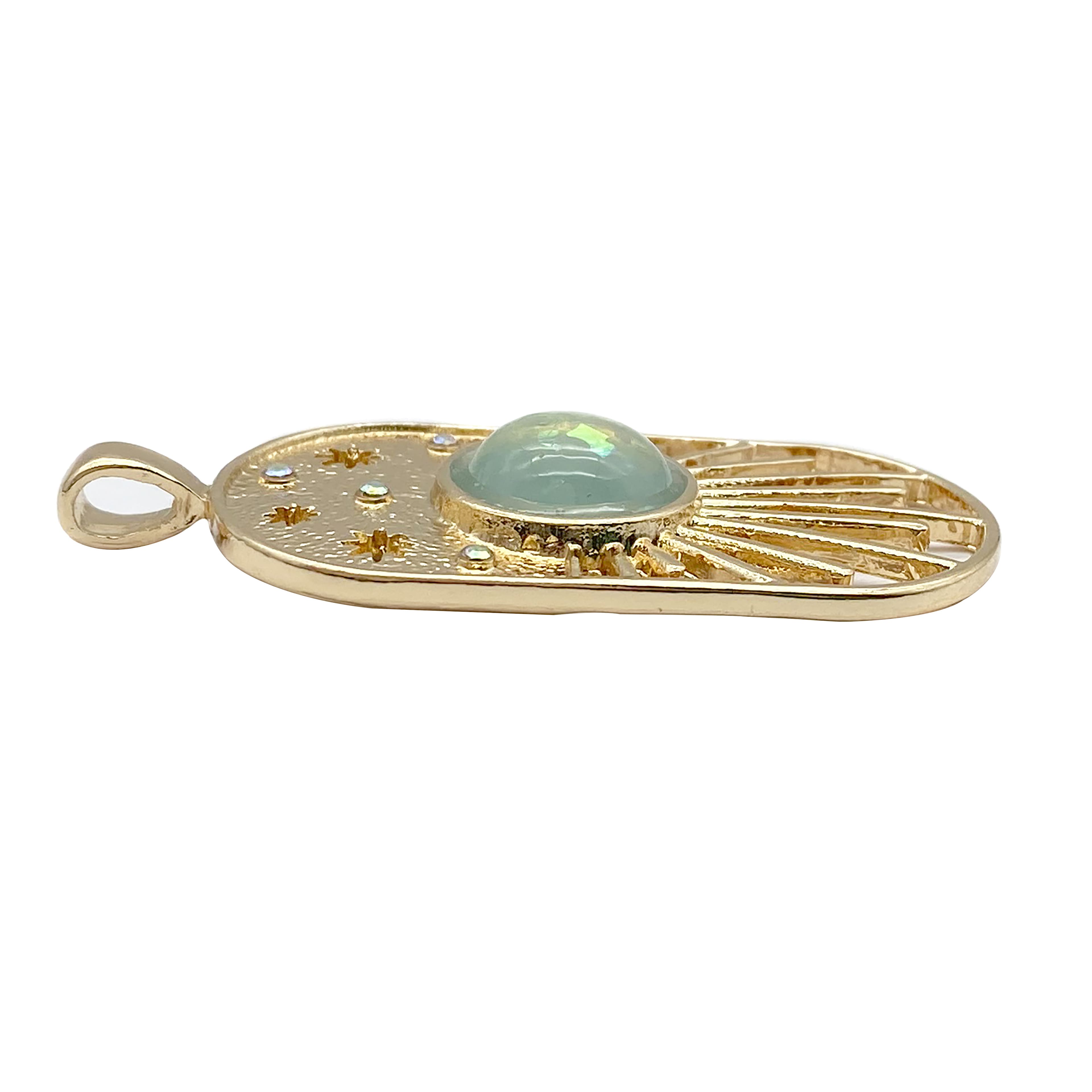 Opal Sunburst Evil Eye Pendant by Bead Landing™