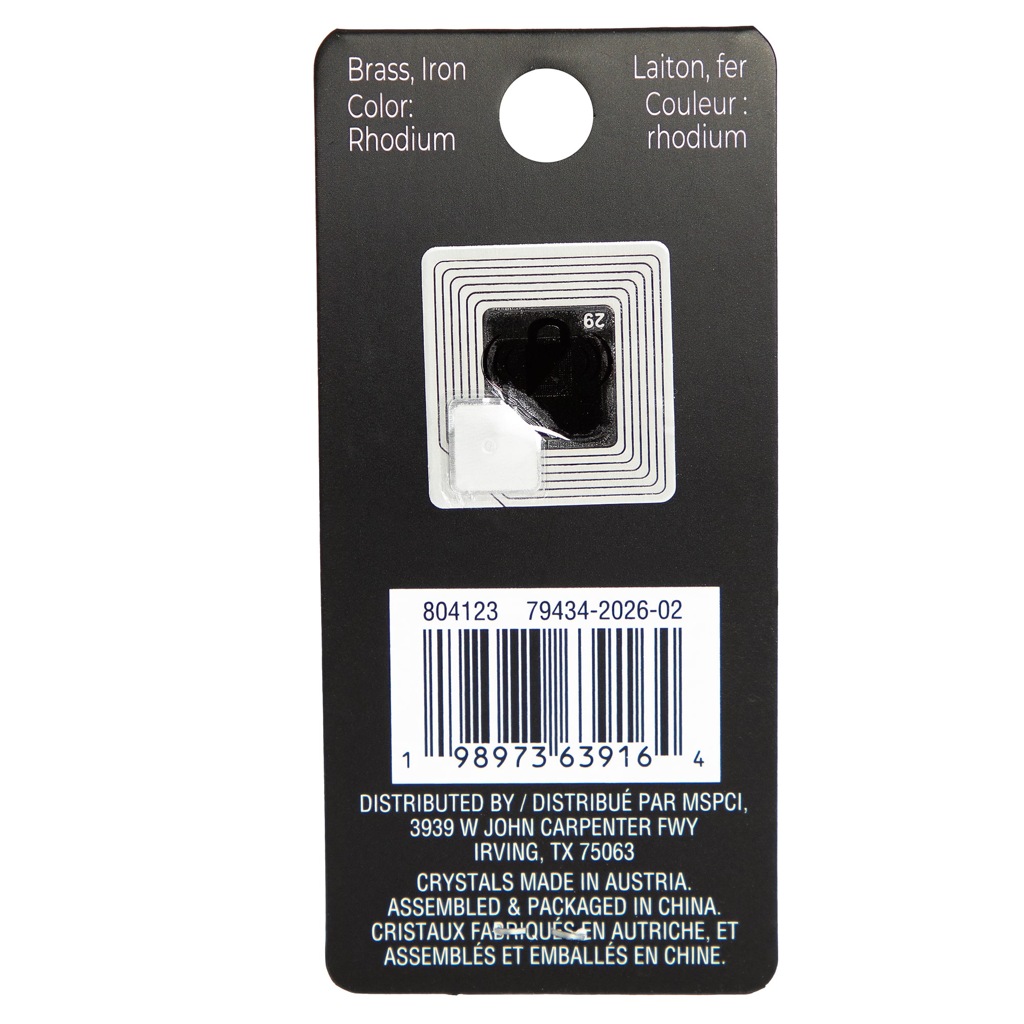 Dark Rose Filagree Heart Austrian Crystal Charm by Bead Landing™