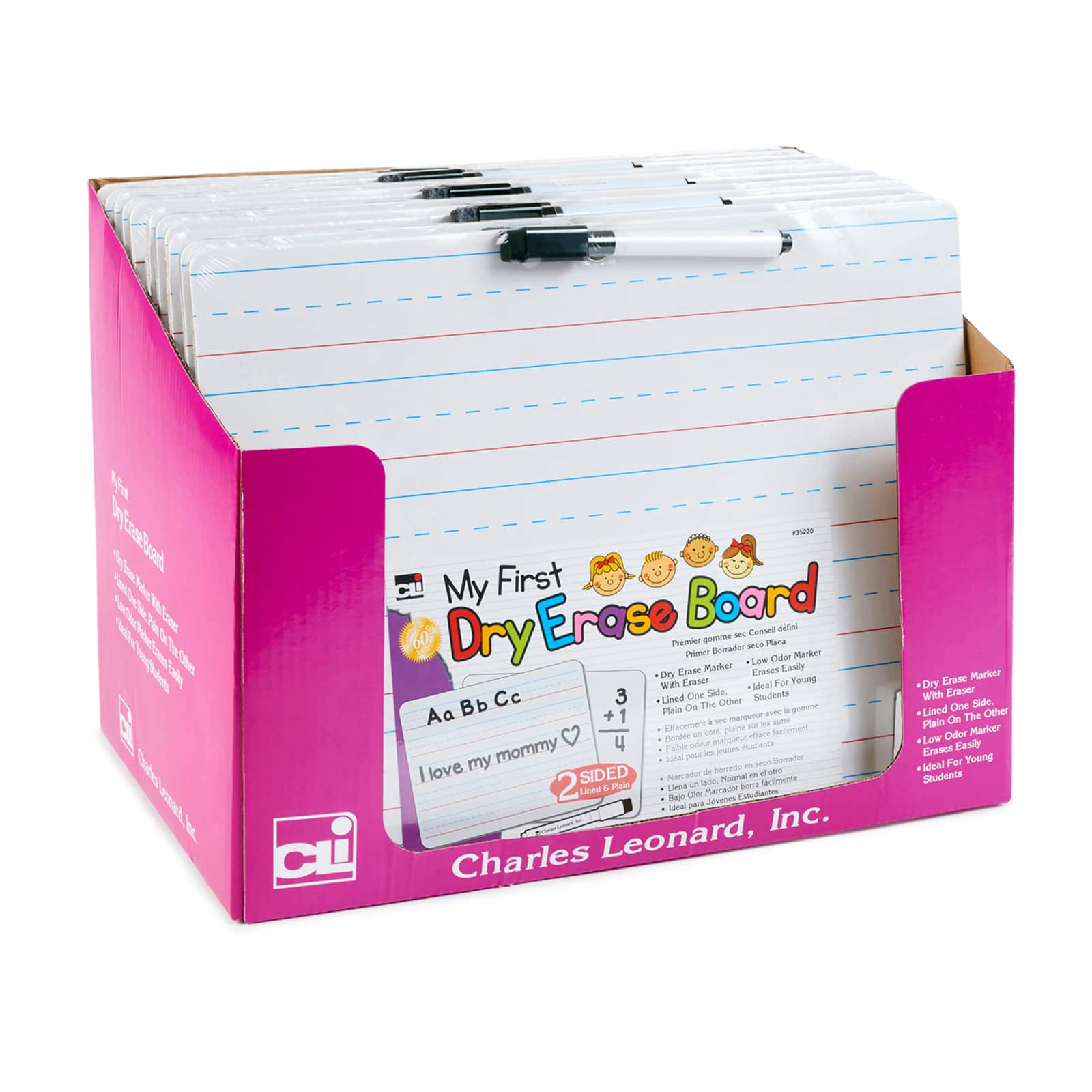 Charles Leonard "My First" Dry Erase Board Set, 12ct.