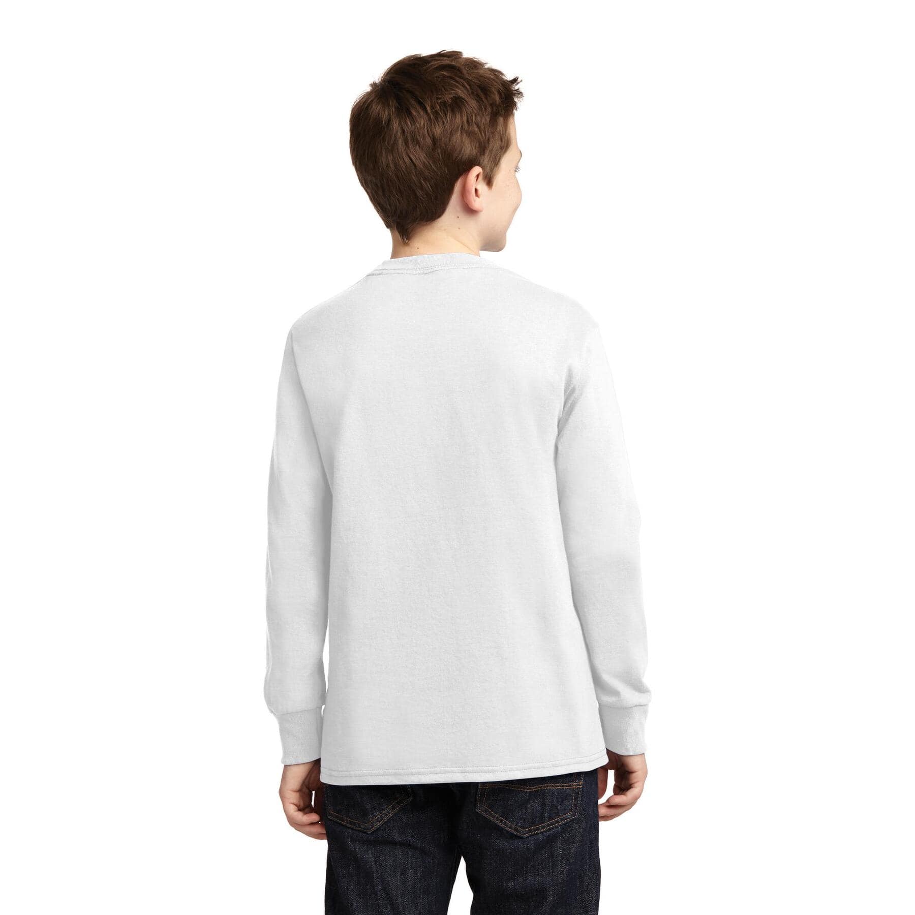 Port & Company® Youth Long Sleeve Core Cotton T-Shirt