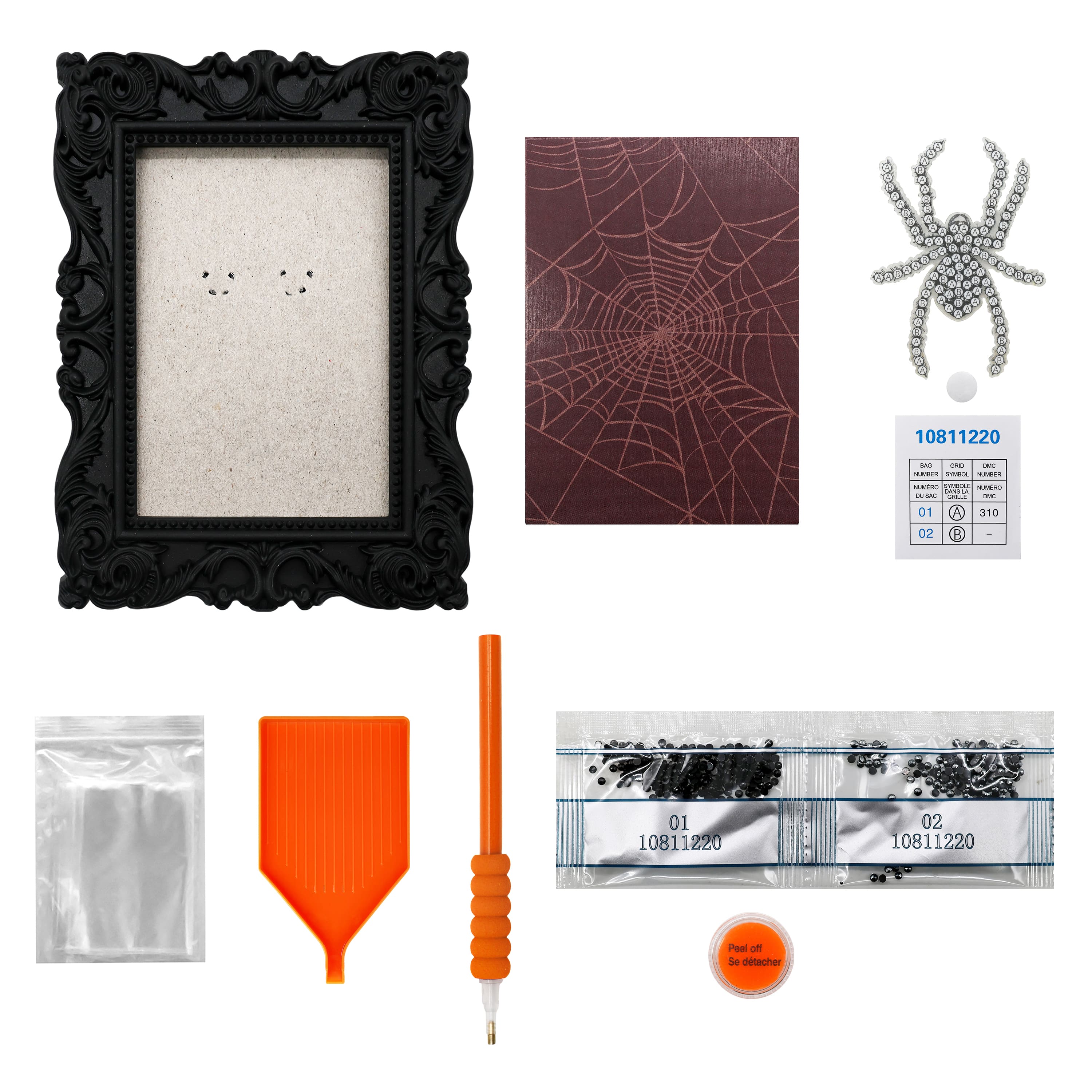 2" x 3" Spider Acrylic Surface Diamond Art Kit with Frame by Make Market®