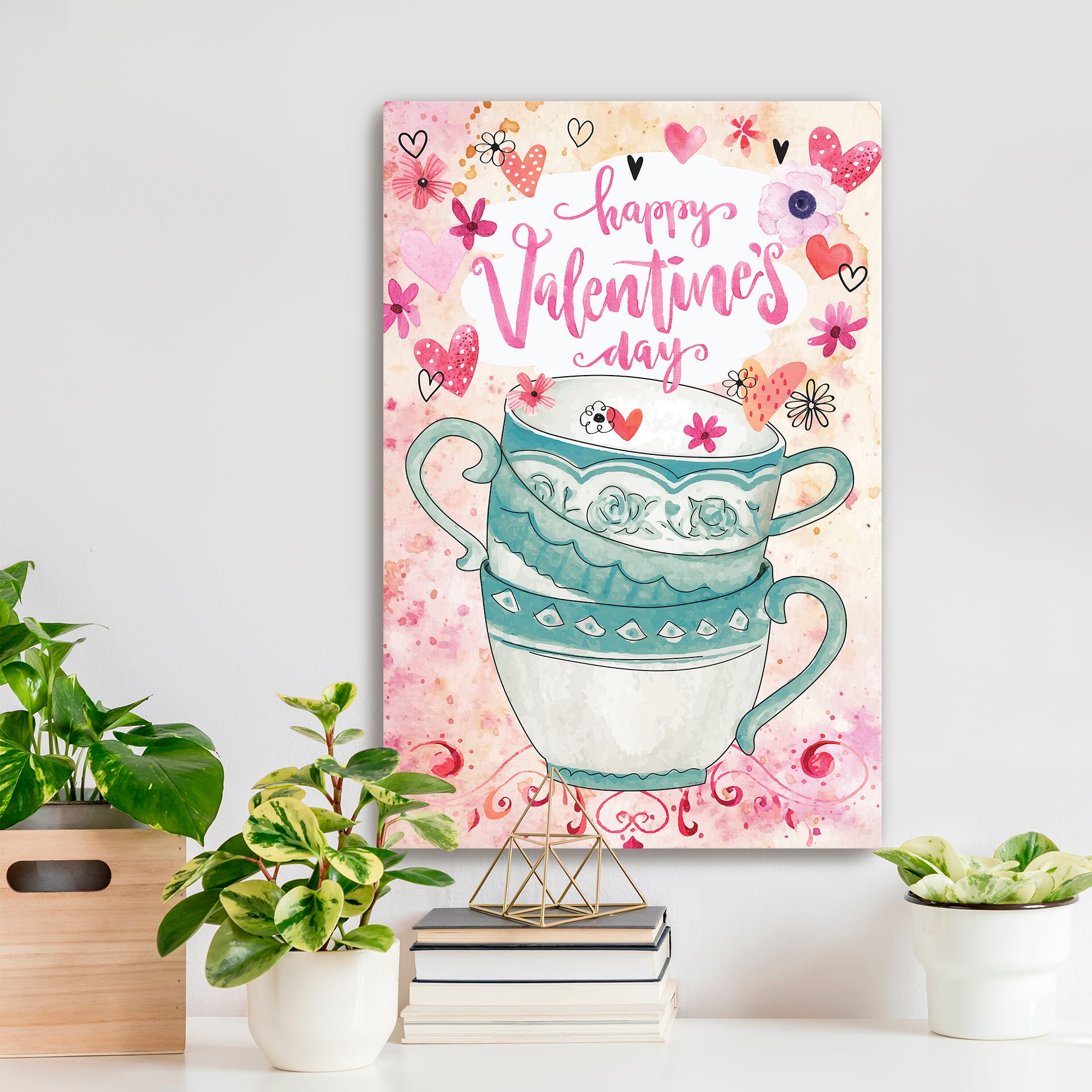 Happy Valentine's Day Canvas Giclée Art
