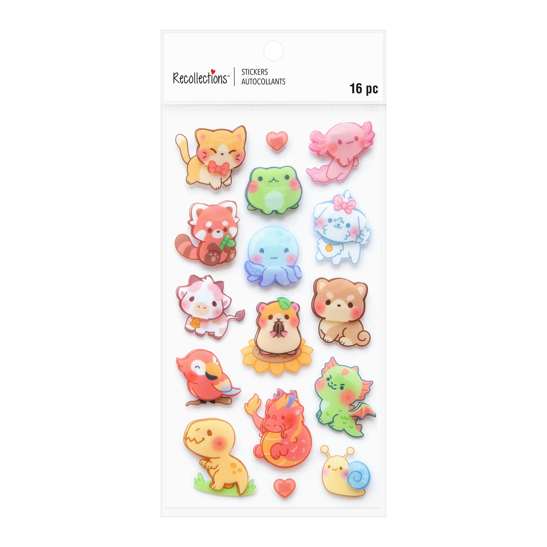 Kawaii Animals 3D Stickers by Recollections™