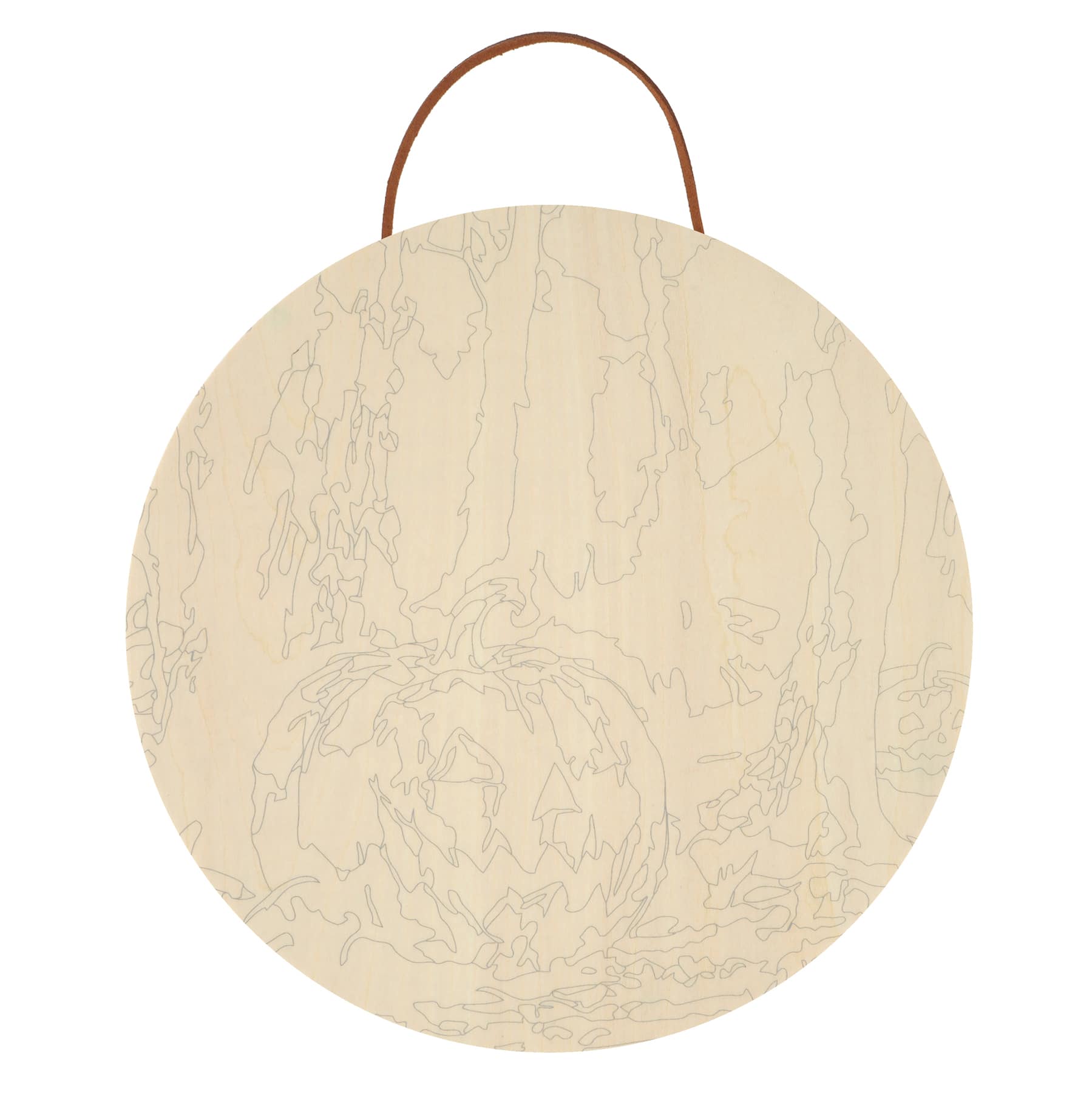 8" Jack-o'-Lantern Paint-by-Number Plywood Surface Kit by Artist's Loft®