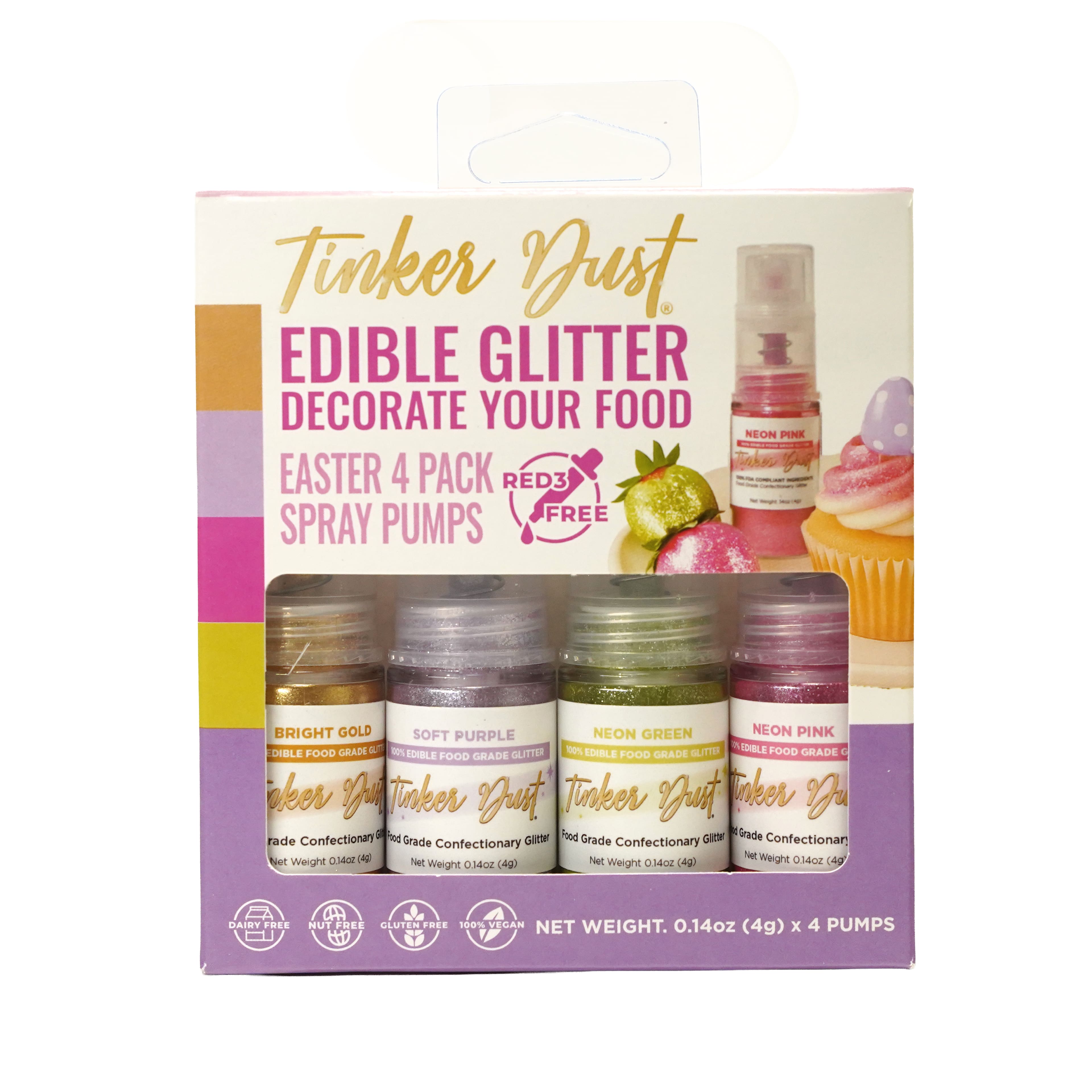 Bakell® Tinker Dust® Edible Glitter Easter 4 Pack