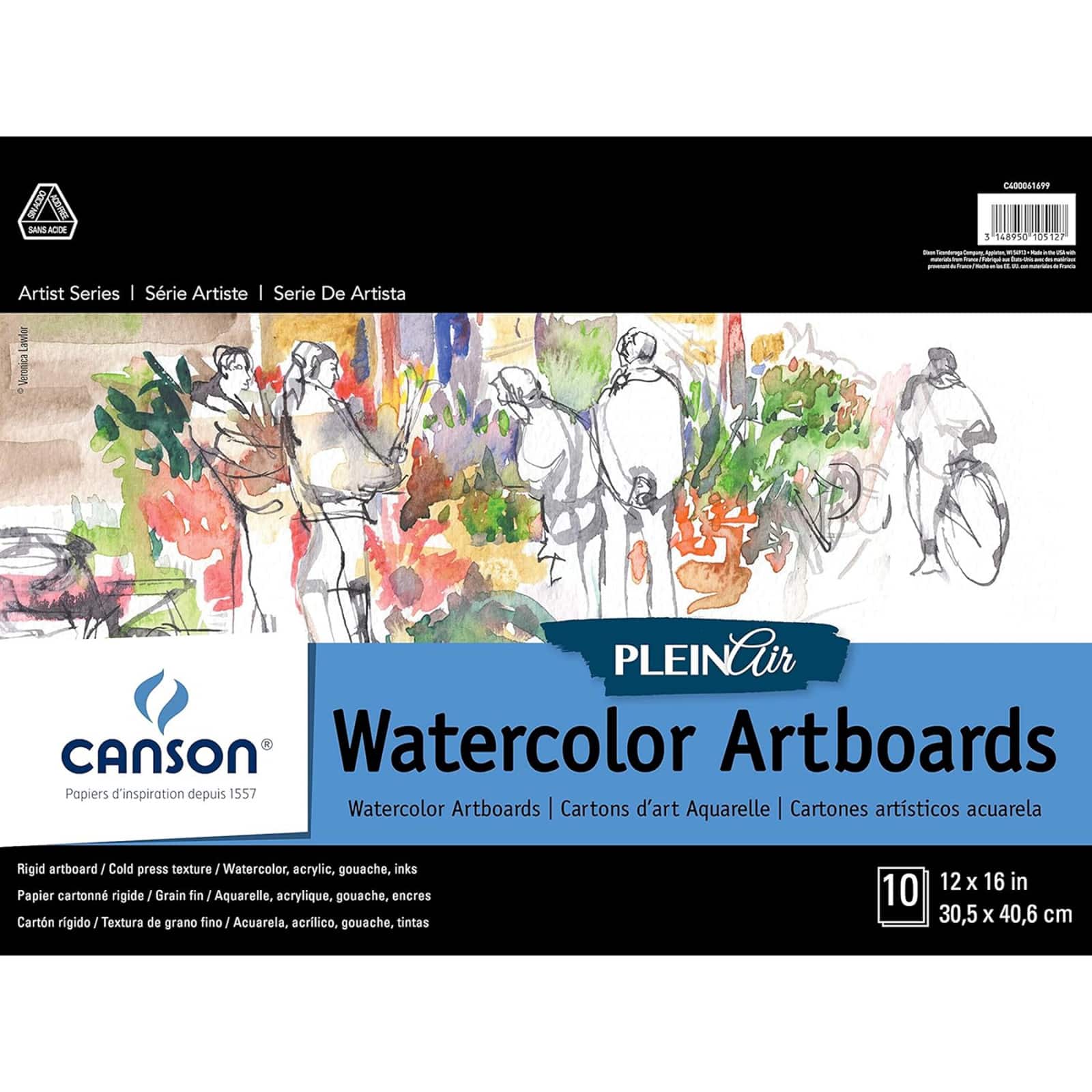 Canson® Plein Air Watercolor Artboard Pad