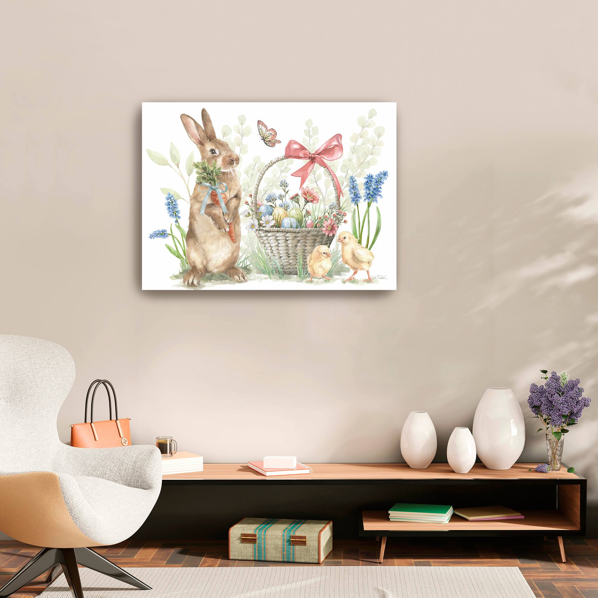 Lumaprints Hop Into Spring I Canvas Giclée Art