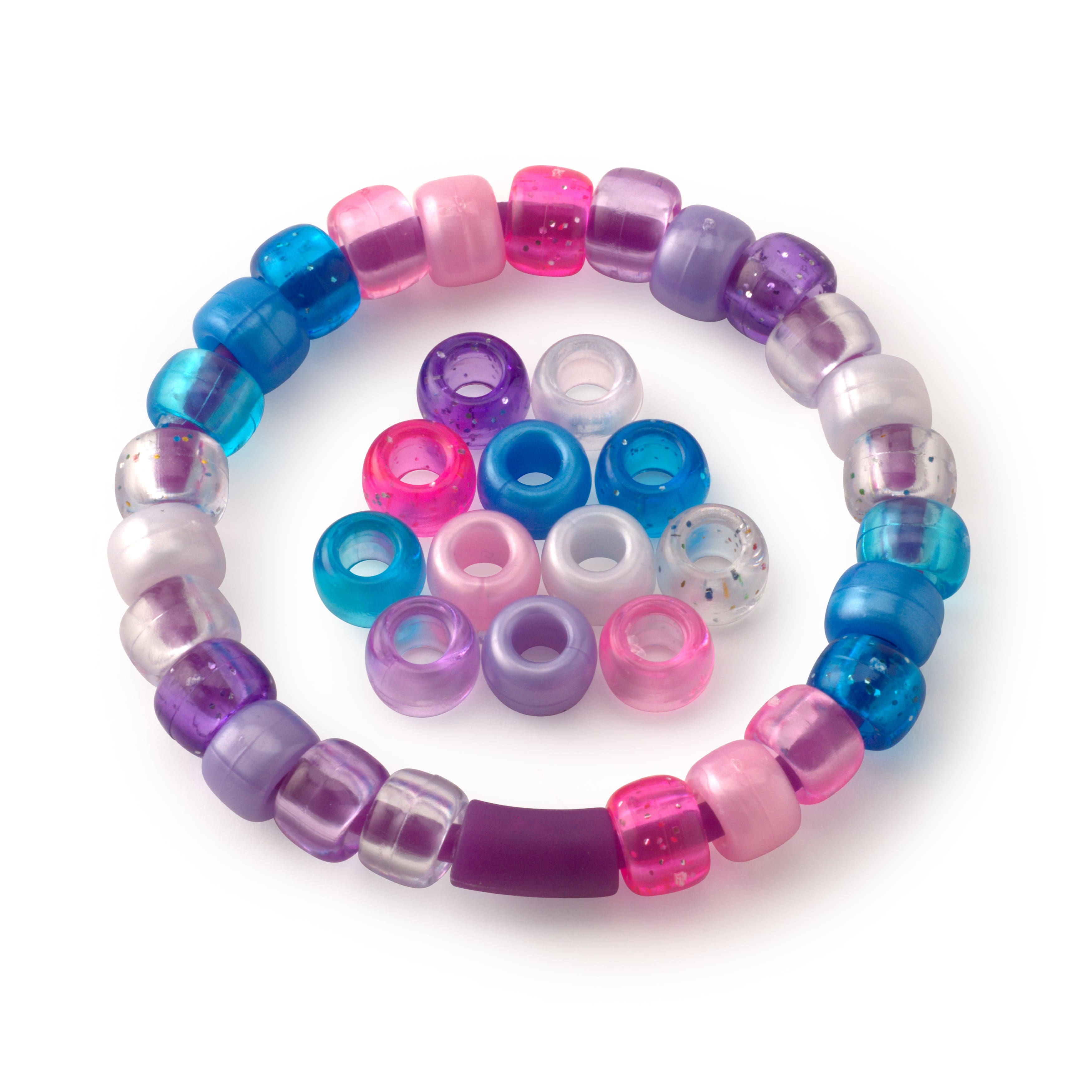 Multicolour Pony Beads by Creatology™, 6mm x 9mm
