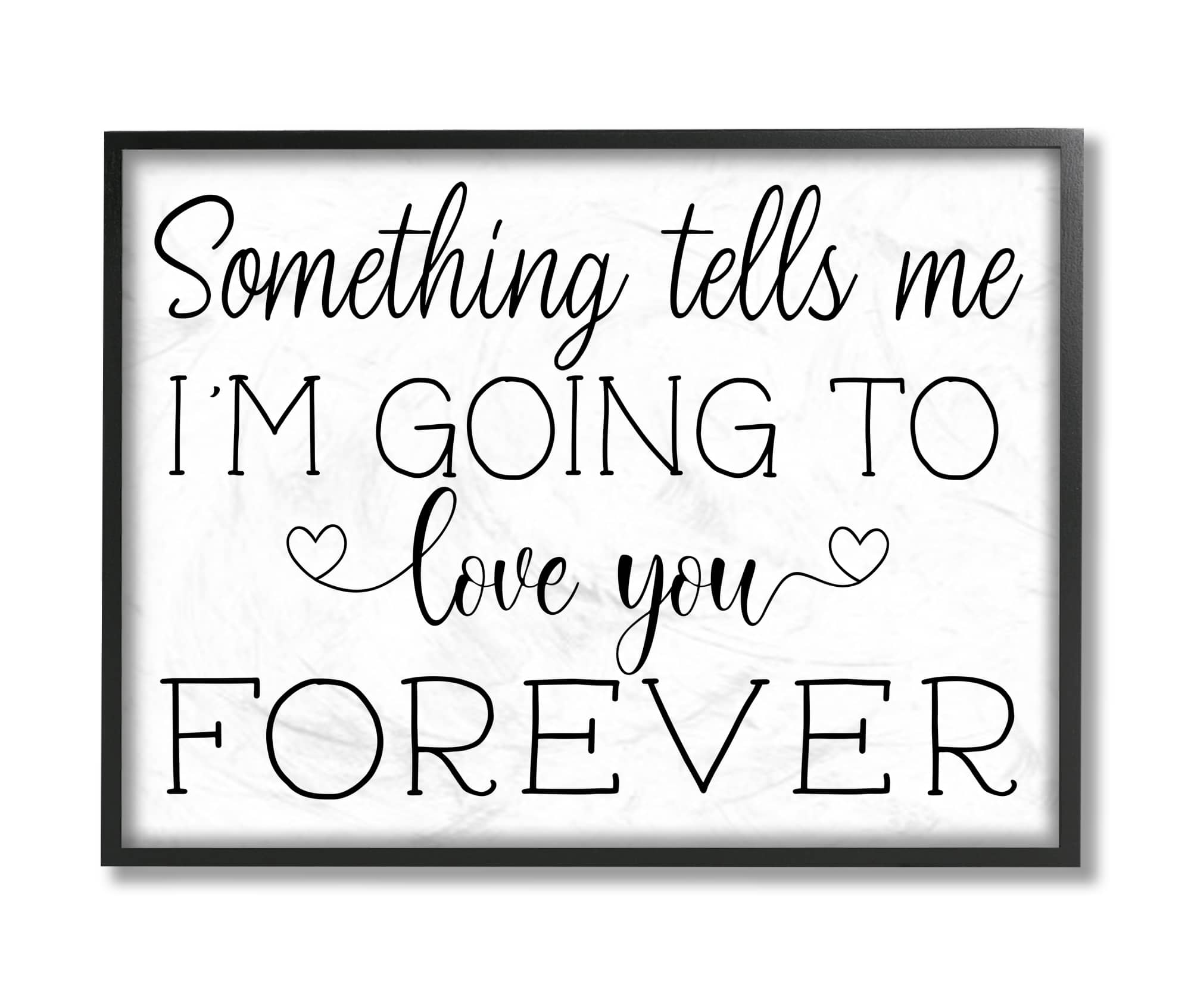 Stupell Industries Love You Forever Quote Wall Art in Frame