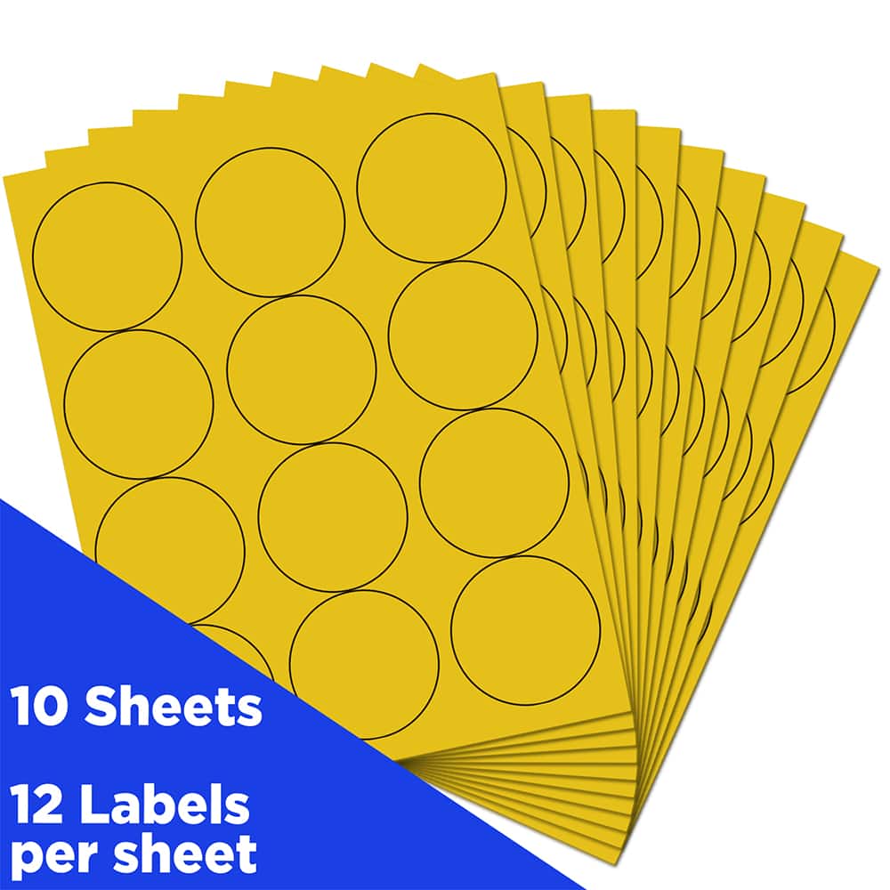 JAM Paper 2.5" Circle Product & Container Labels, 120ct.