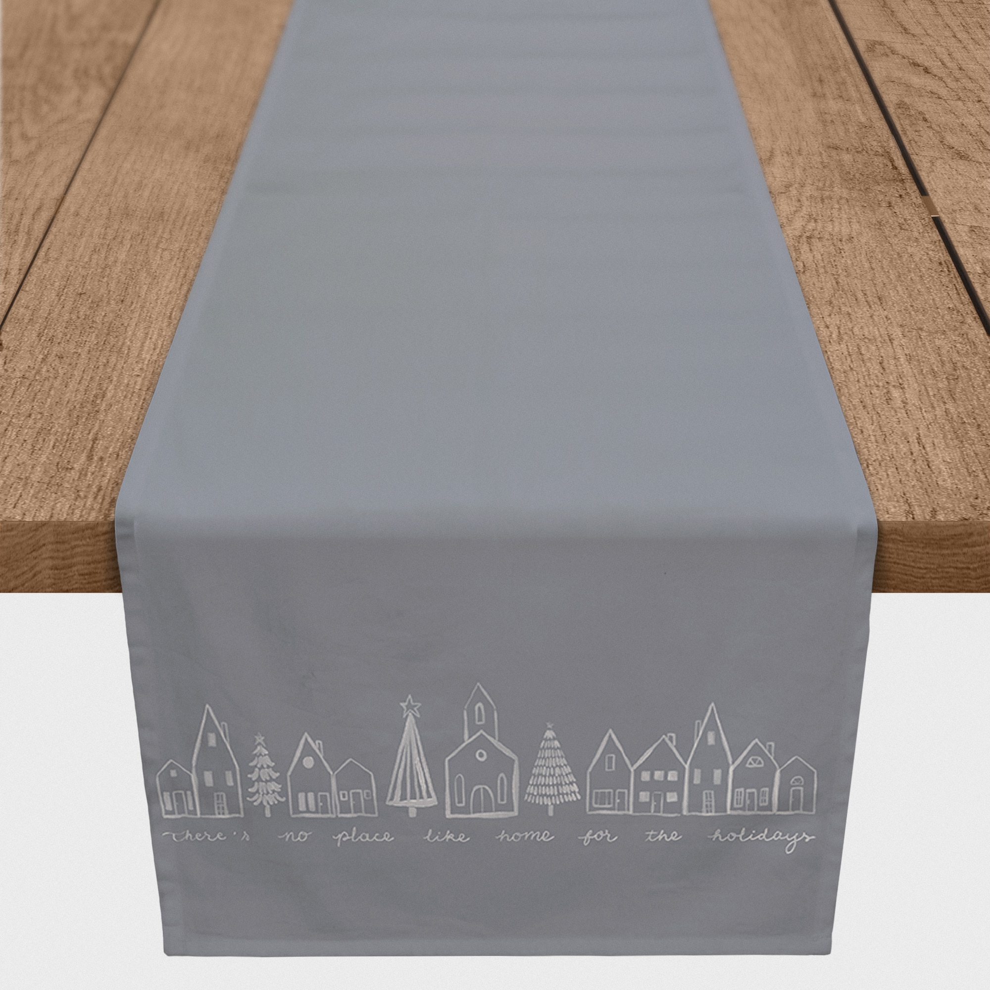 Winter Town No Place Like Home 16" x 90" Cotton Twill Runner