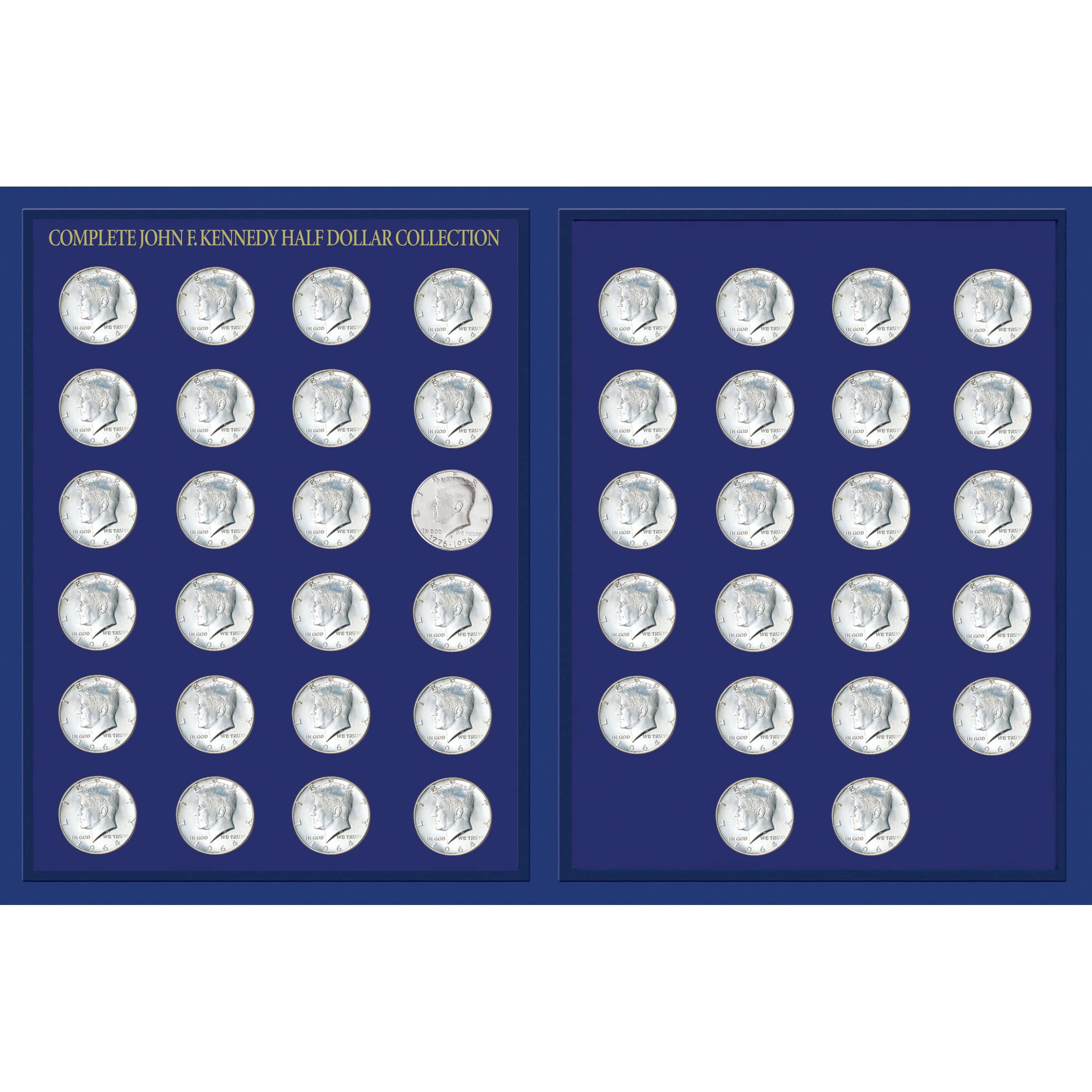 JFK Half Dollar Collection in Deluxe Portfolio