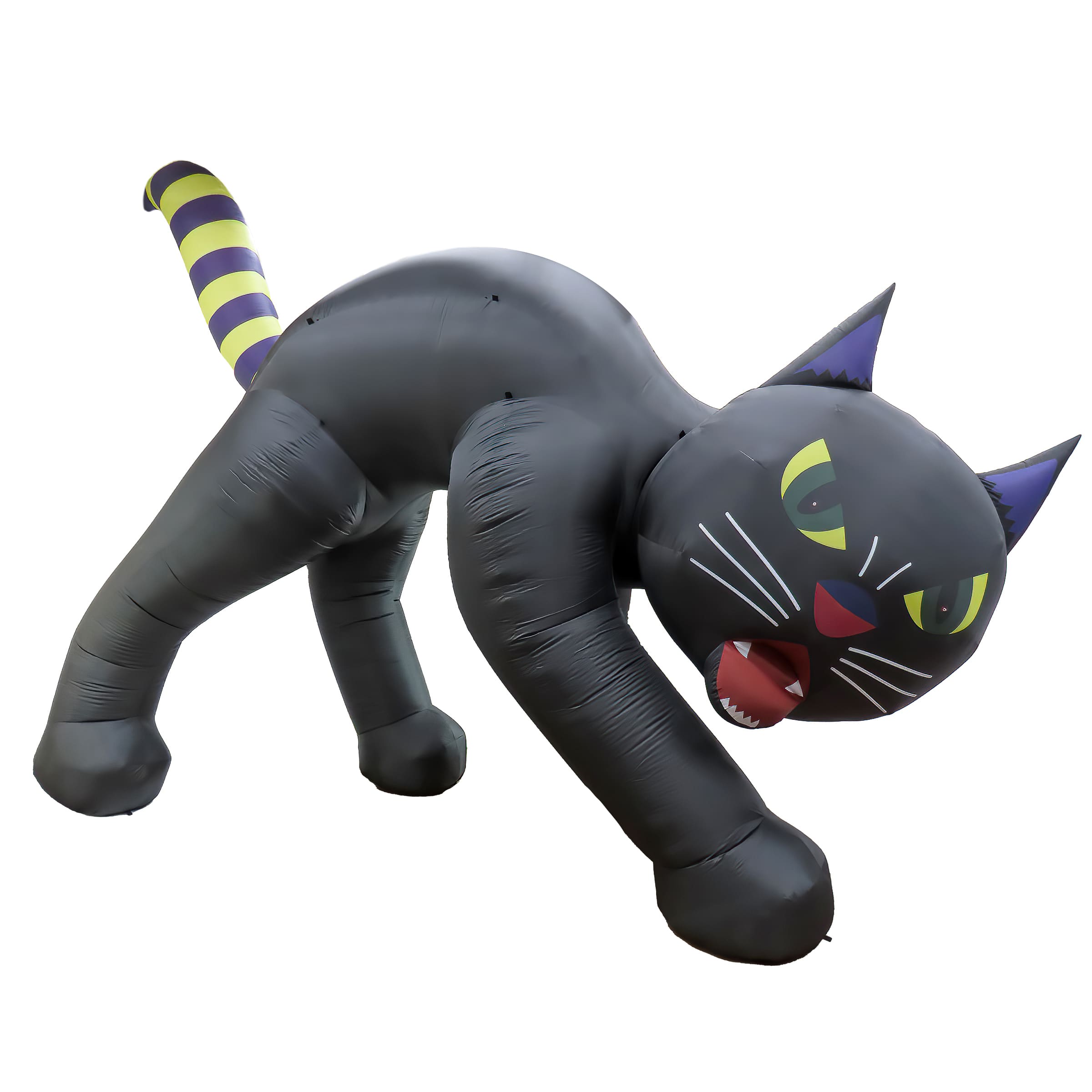20ft. Inflatable Halloween Black Cat Decoration with LED Lights
