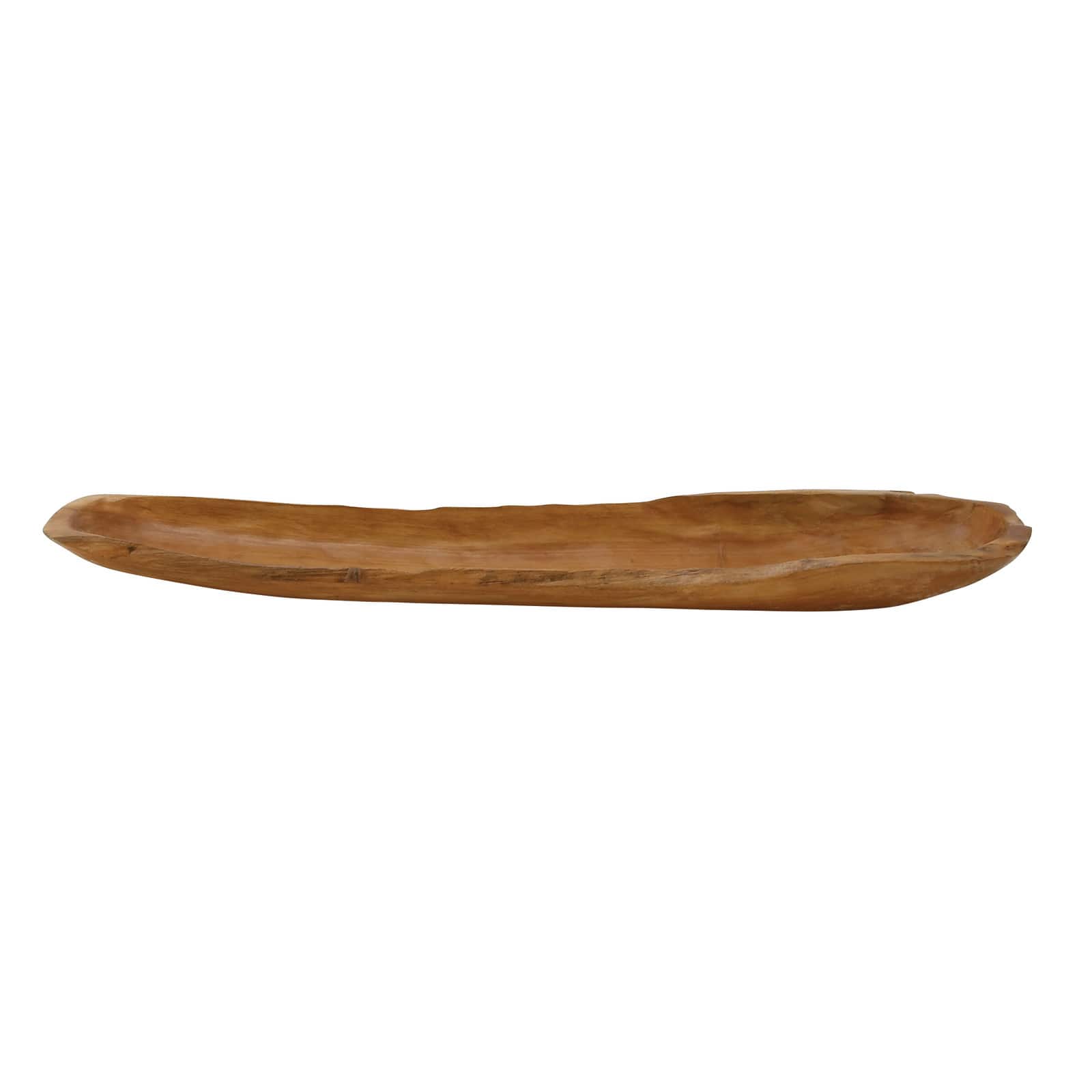 Brown Natural Ship Teak Wood Rustic Tray