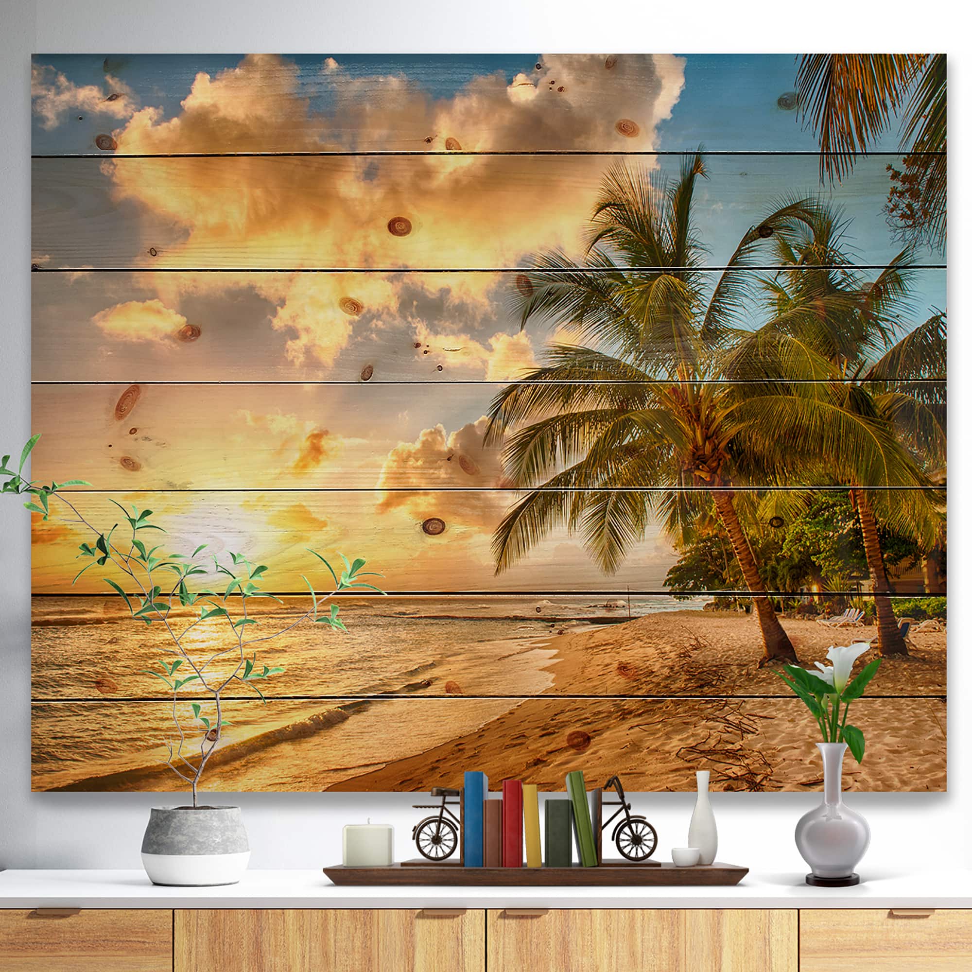 Designart - Gorgeous Beach of Island Barbados