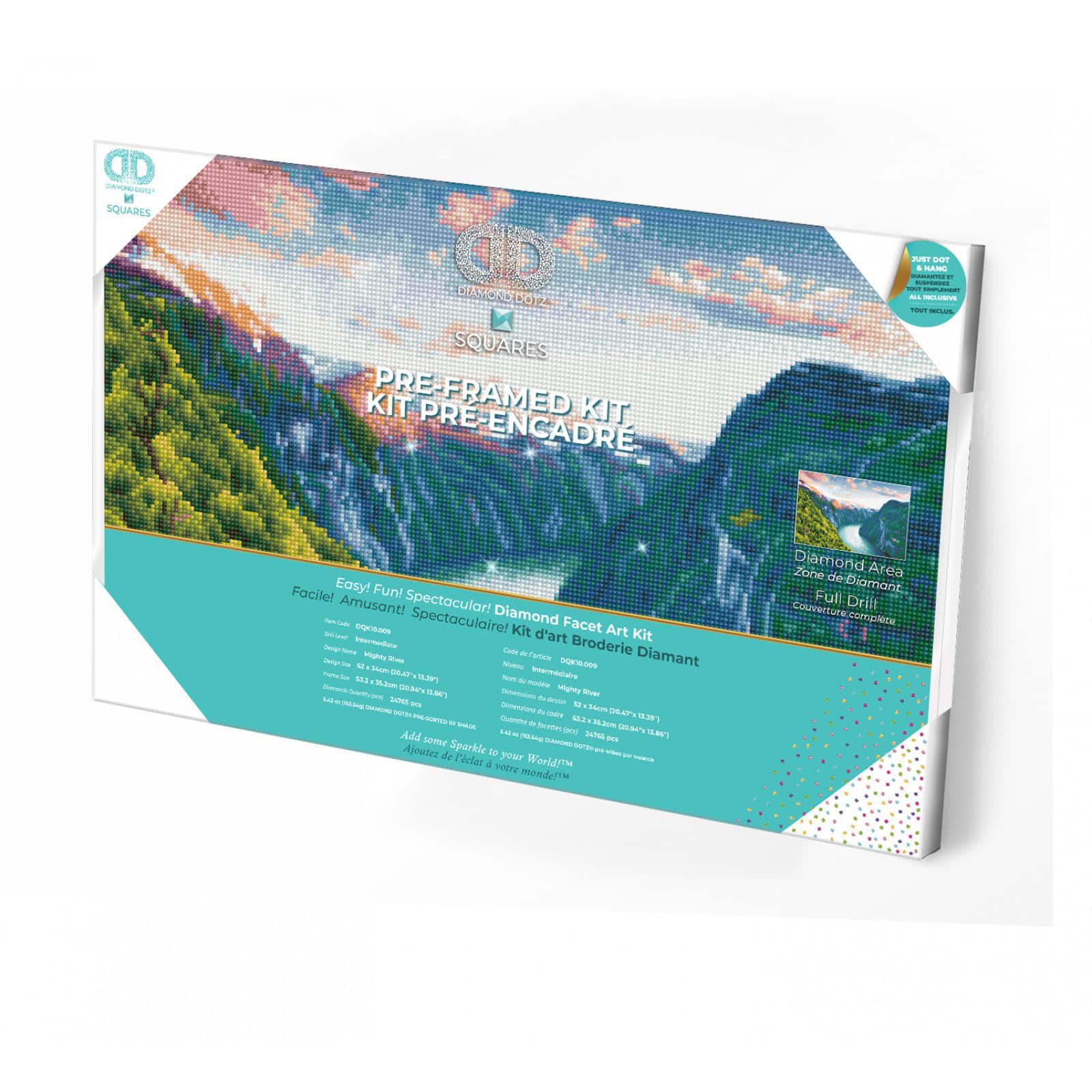 Diamond Dotz® Intermediate Mighty River Pre-Framed Diamond Painting Kit