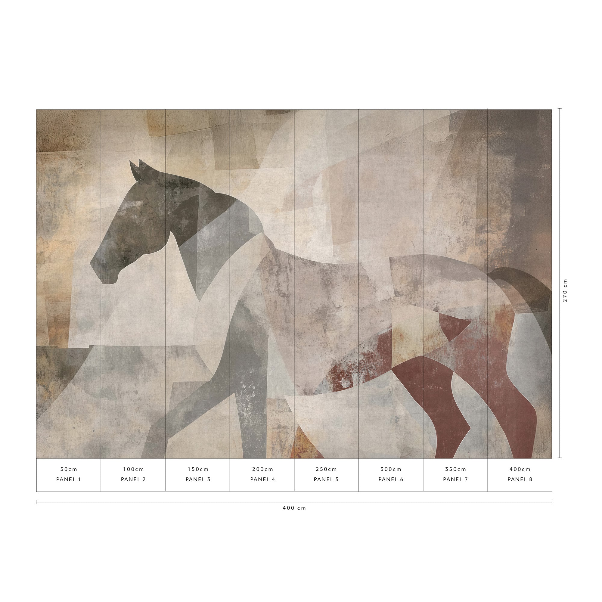 Designs Direct Caballo Brown Wall Mural