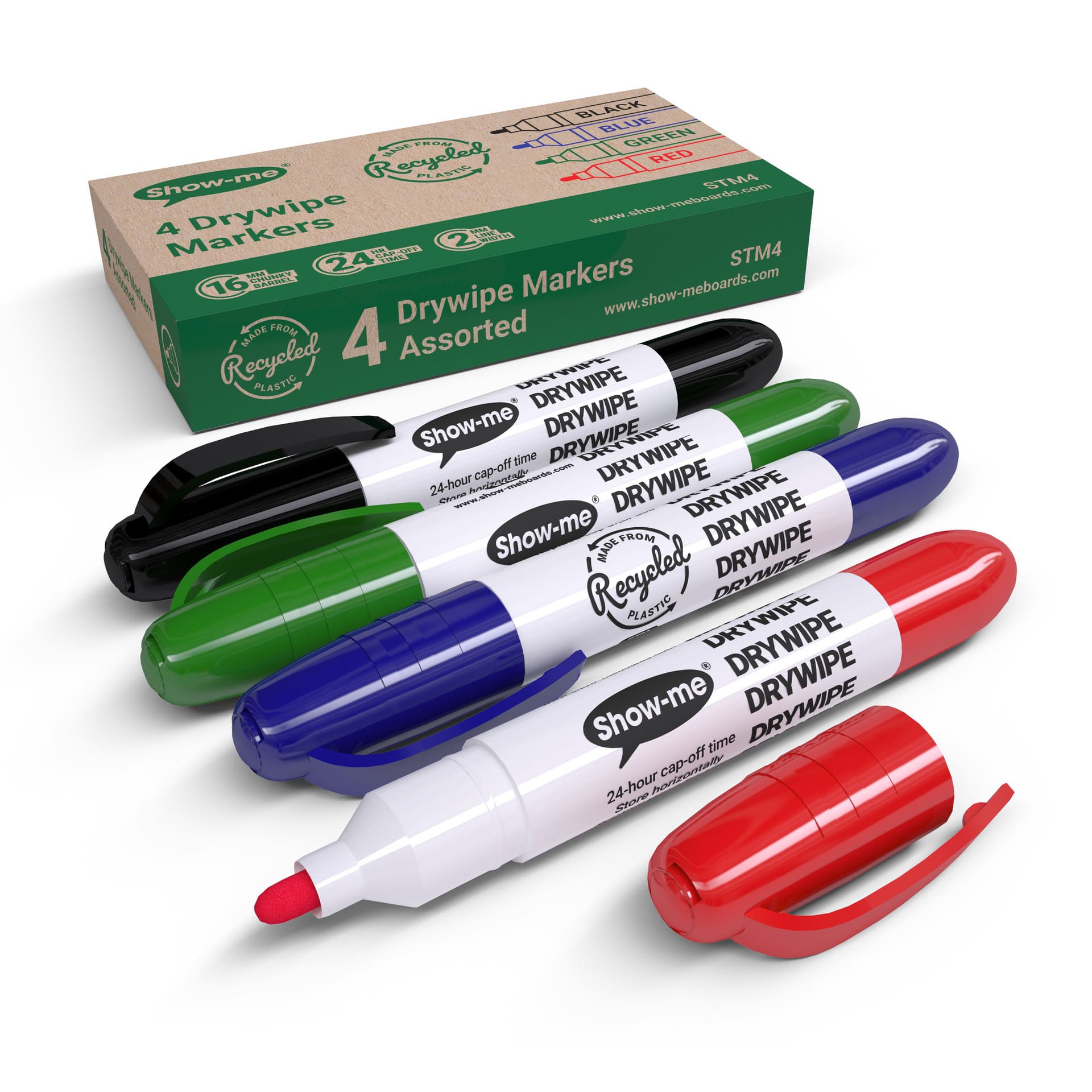 Show-me® Chunky Dry Erase Markers, 4ct.