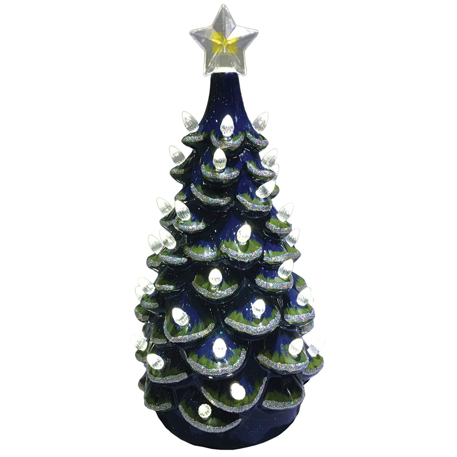 Santa's Workshop 14" NCAA College Team Ceramic LED Christmas Tree By Santasworkshop in University Of Michigan | 7" x 7" x 14" | Michaels®