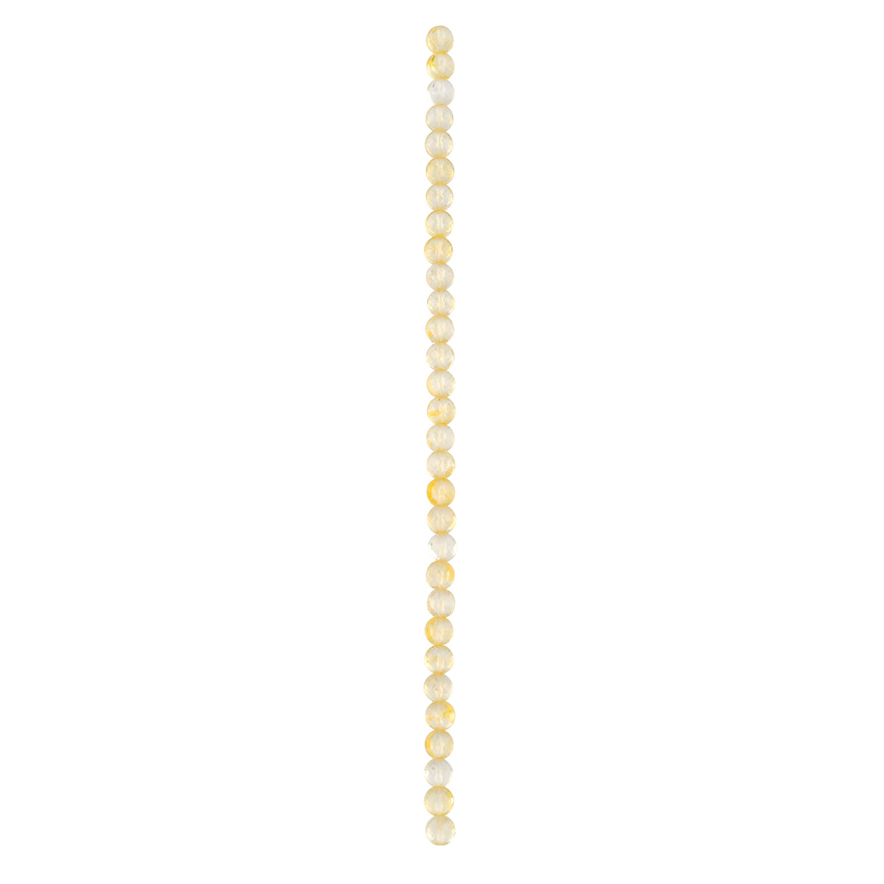 12 Pack: Yellow Faceted Citrine Coin Beads by Bead Landing™