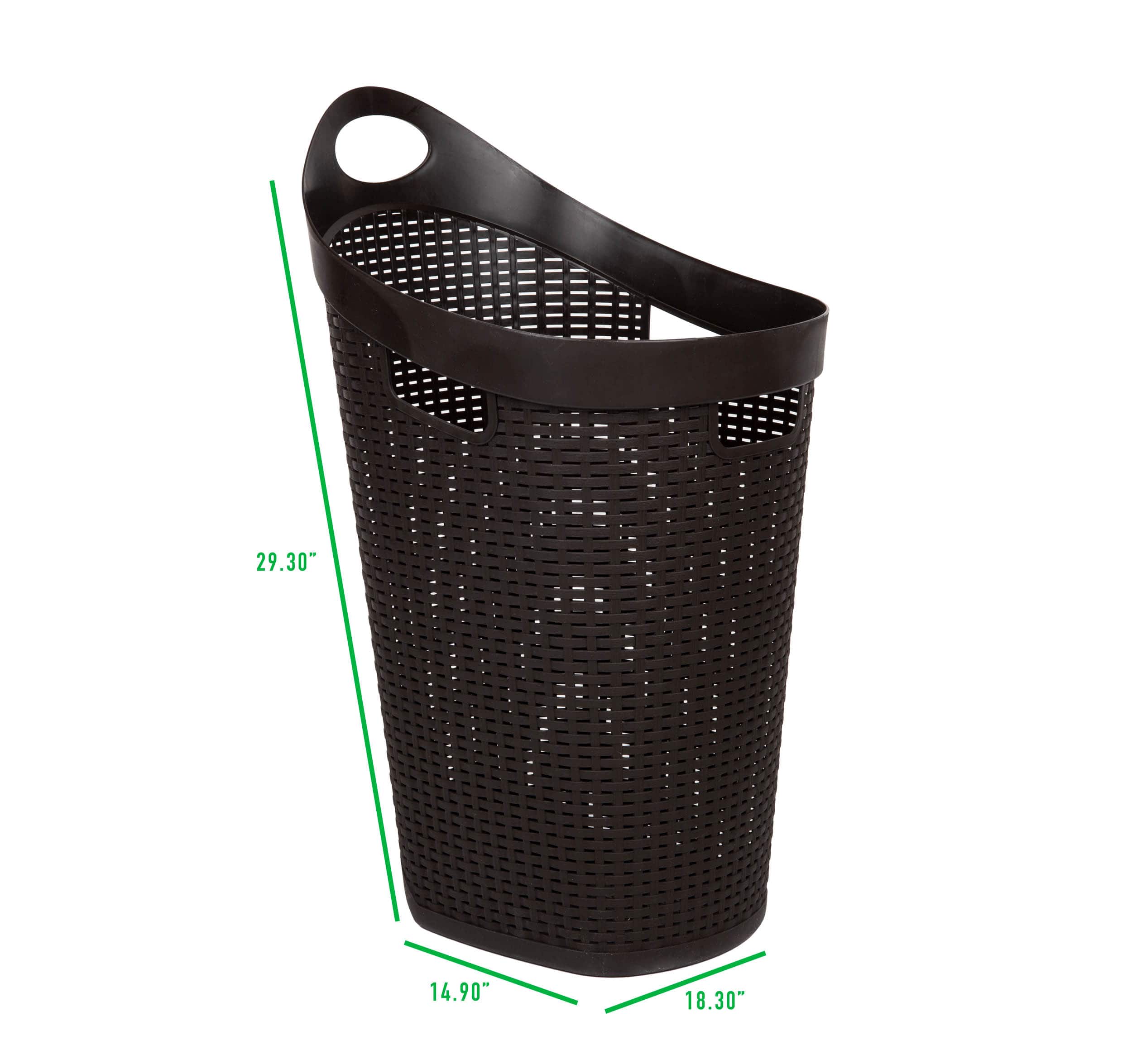 Mind Reader 60L Wheeled Hamper with Cutout Handle