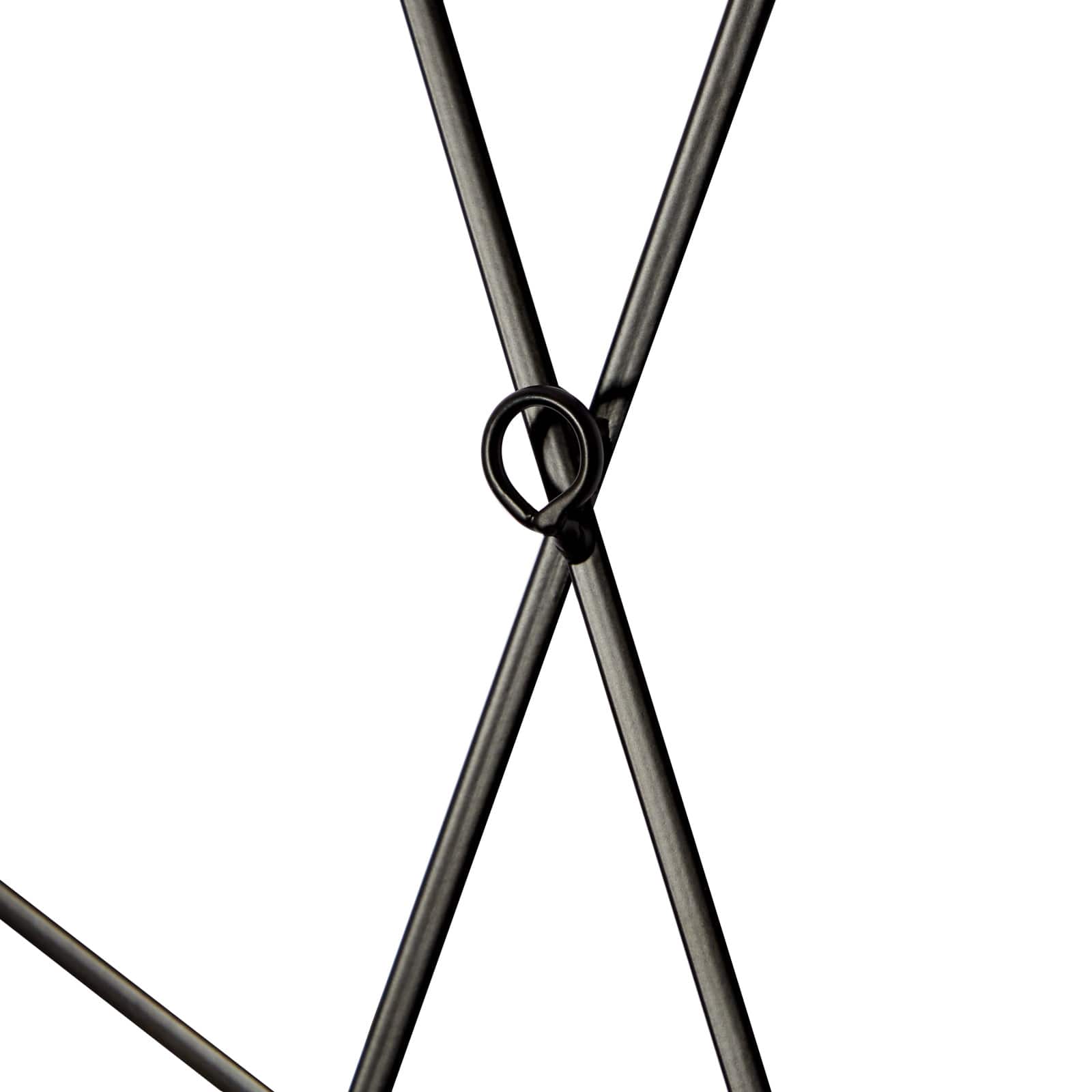 CosmoLiving by Cosmopolitan 24" Black Metal Contemporary Wall Clock