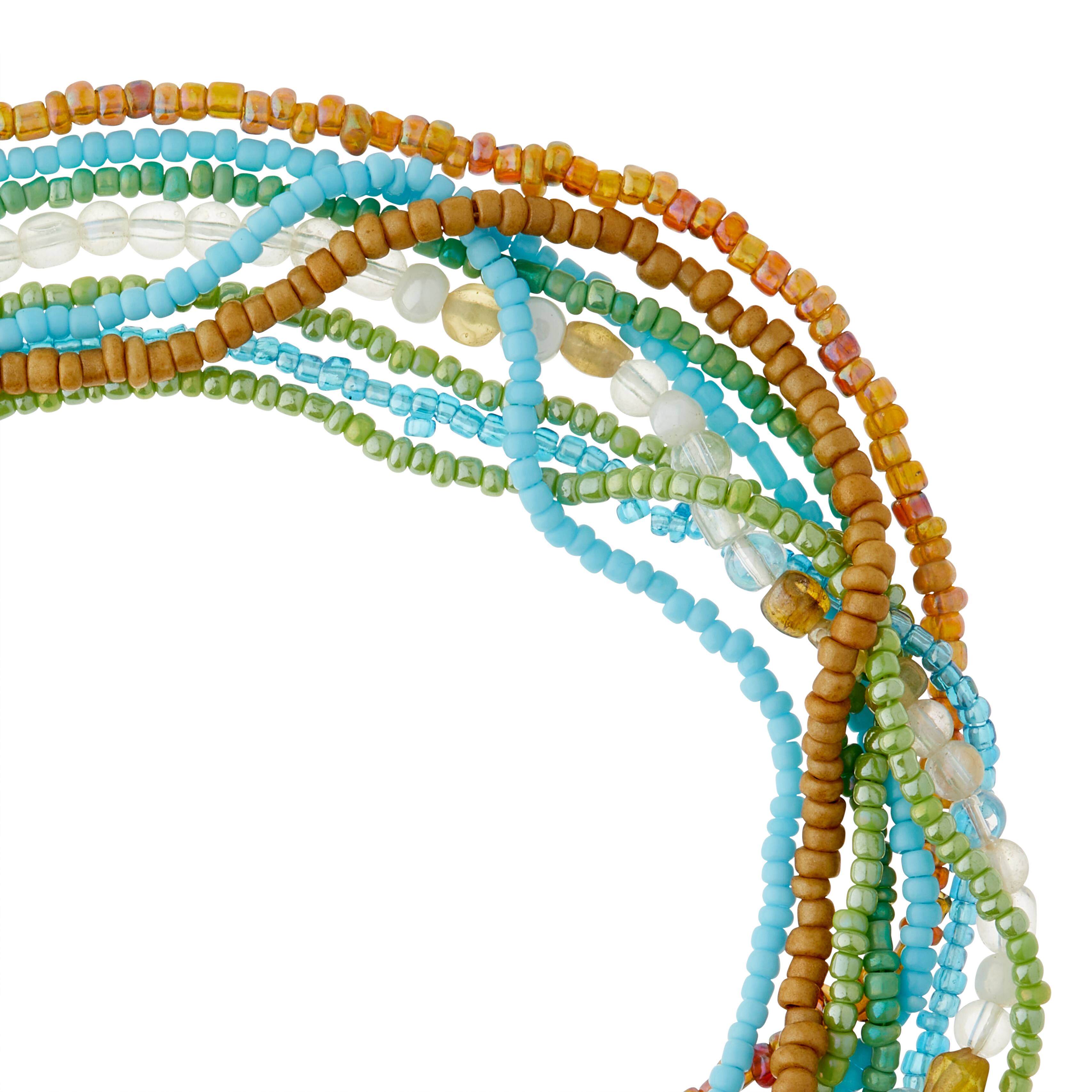 12 Pack: Multicolor Glass Mix Beads by Bead Landing™