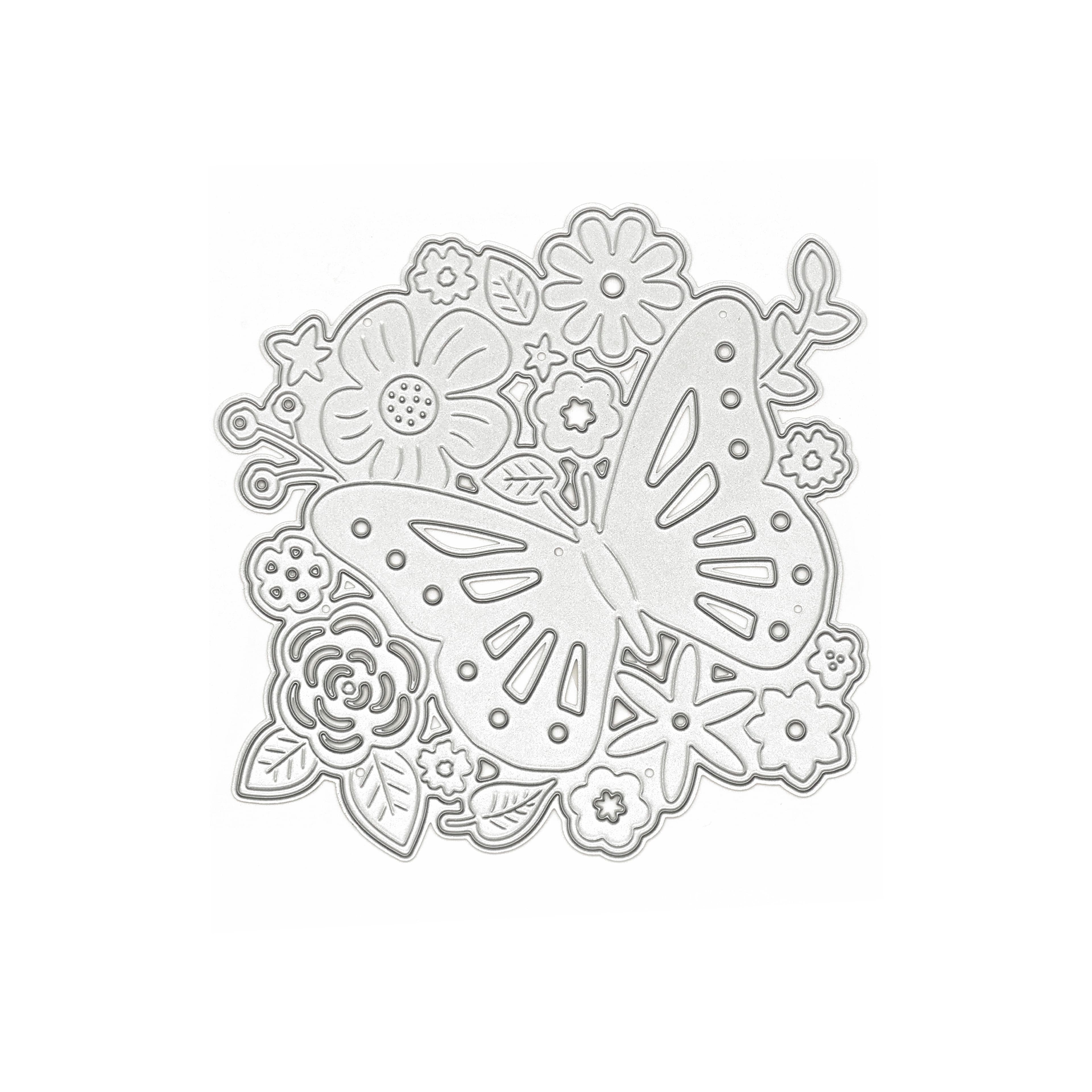6 Pack: Butterfly & Flowers Cutting Die by Recollections™