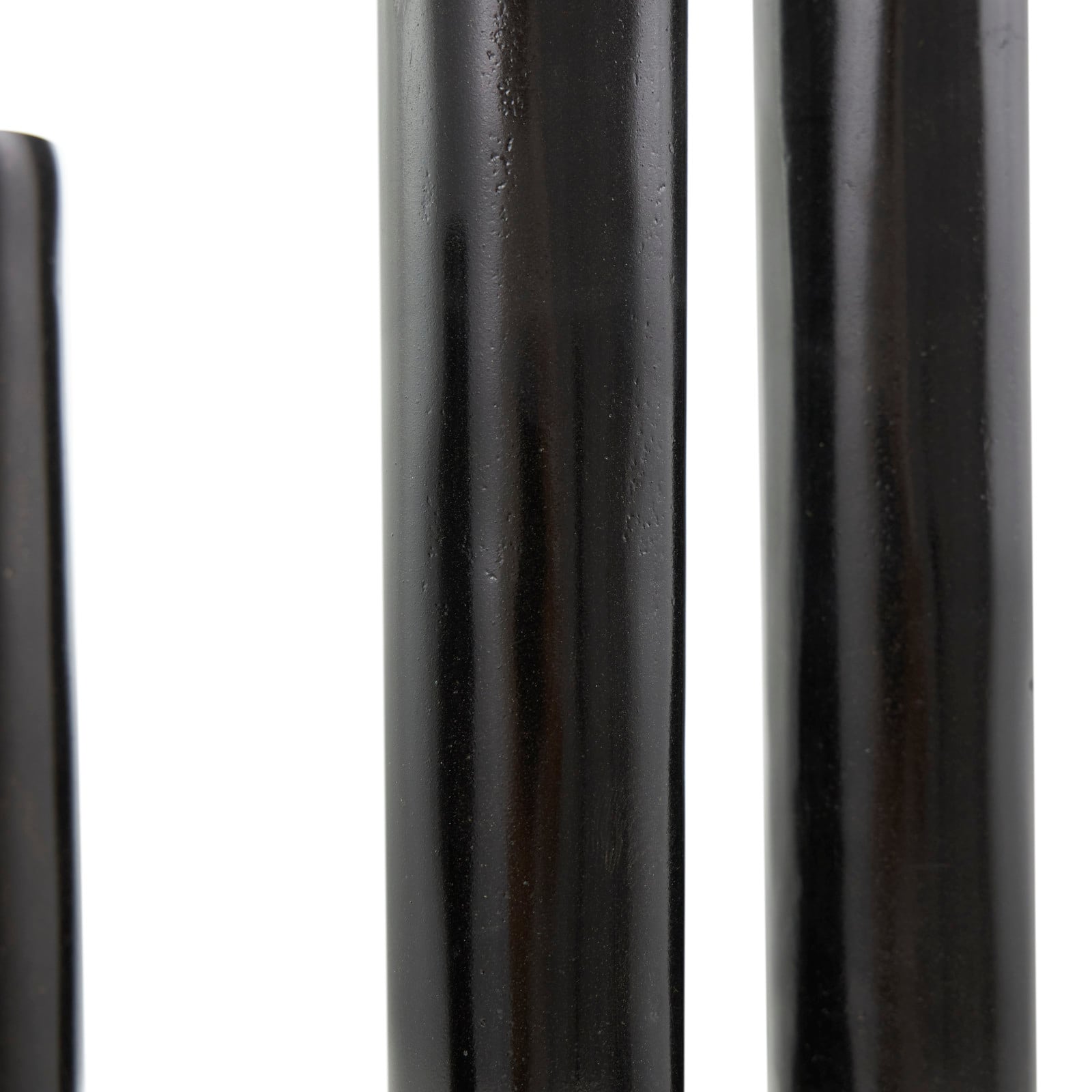 Black Aluminum U-Shaped Candle Holder Set