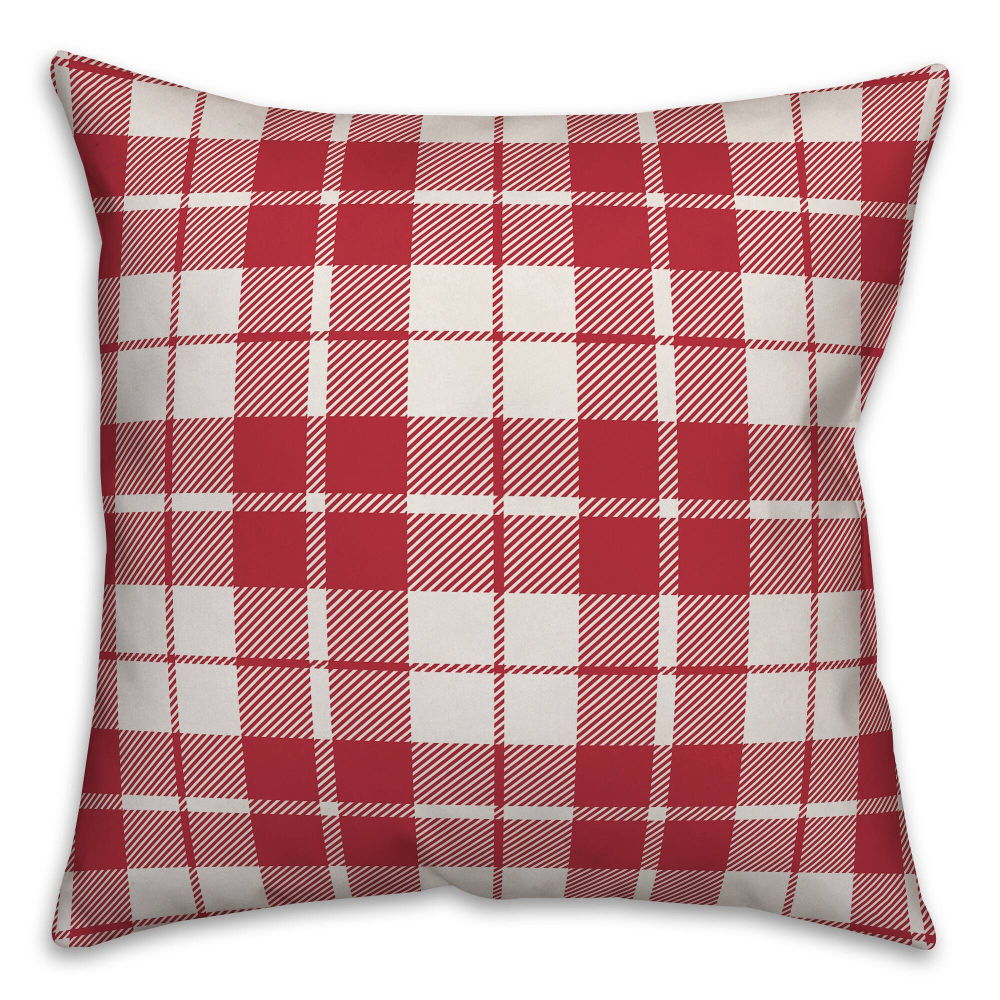 Designs Direct Christmas Wishes and Mistletoe Kisses 18x18 Throw Pillow