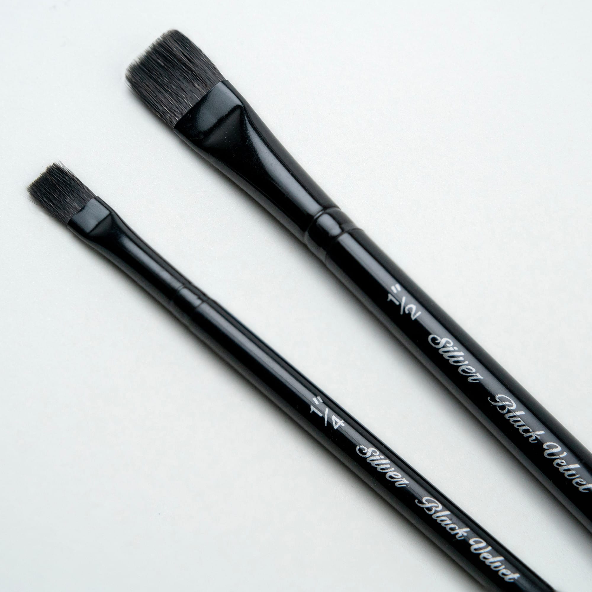 Silver Brush Limited Black Velvet® Square Wash Brushes Set