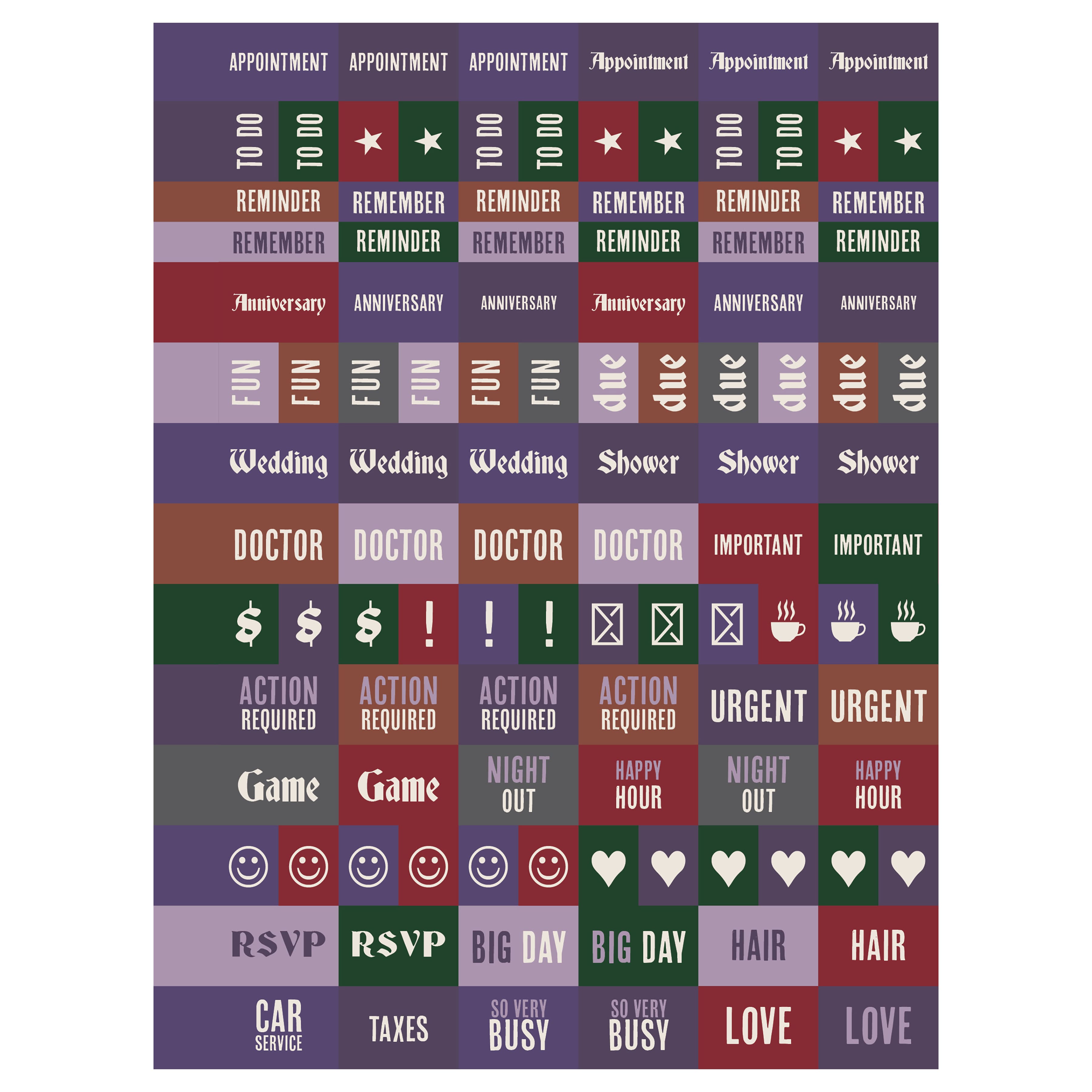 TF Publishing 2025-2026 Black Velvet Medium Weekly/Monthly Planner