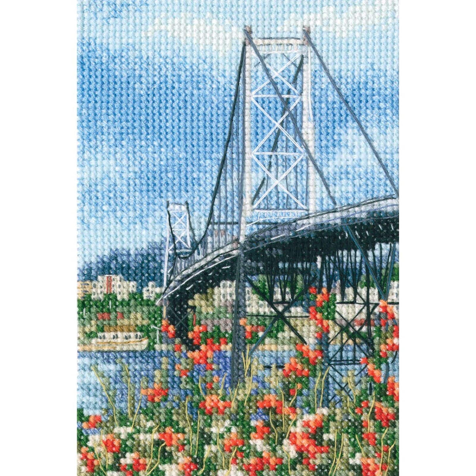 RTO Suspension Bridge Hercilio Luz Cross Stitch Kit
