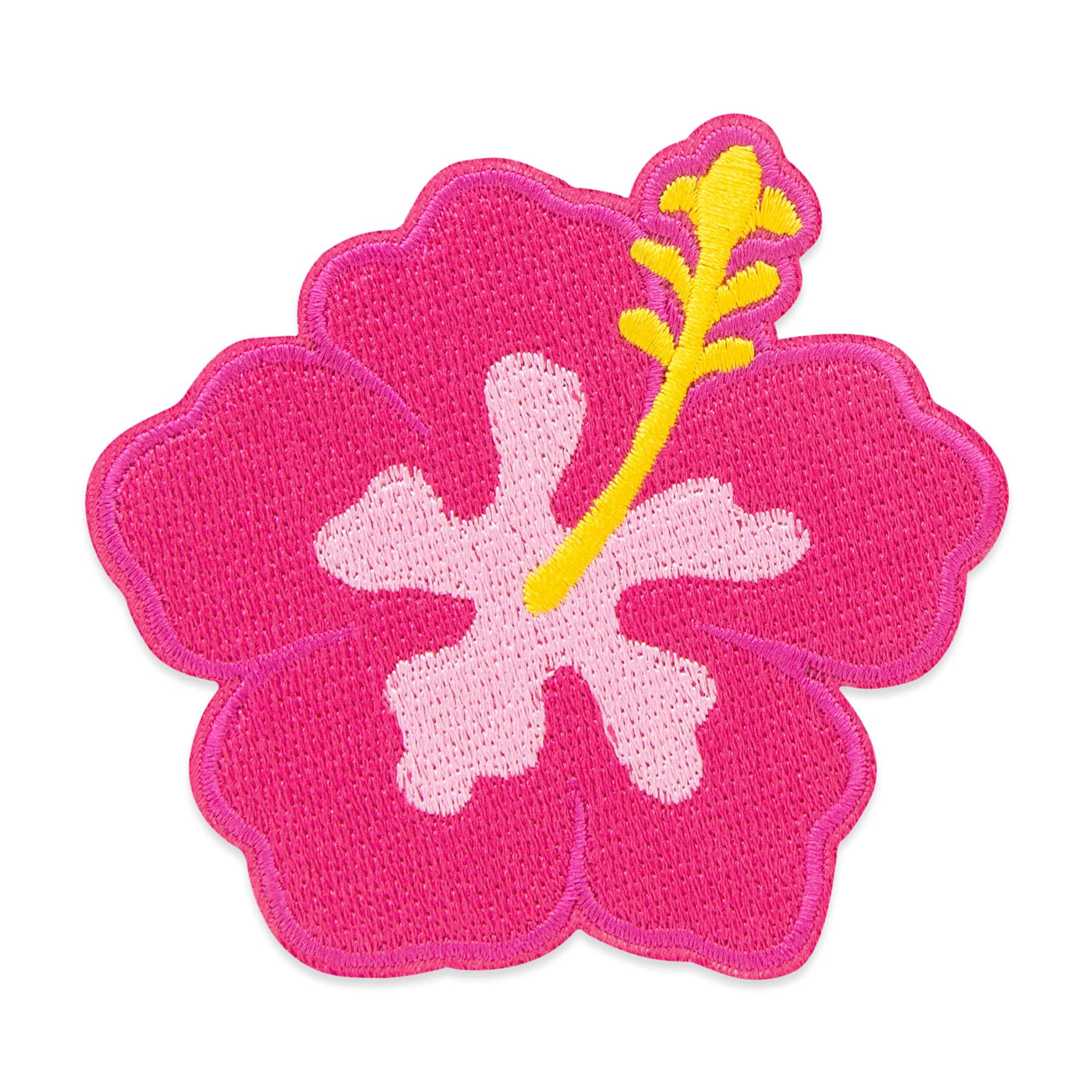 Iron-On & Adhesive Pink Hibiscus Patch by Make Market®