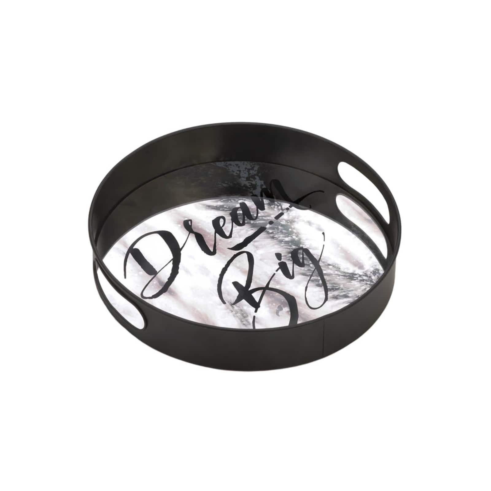 12" Nikki Chu Positano Dream Big Mirror Tray