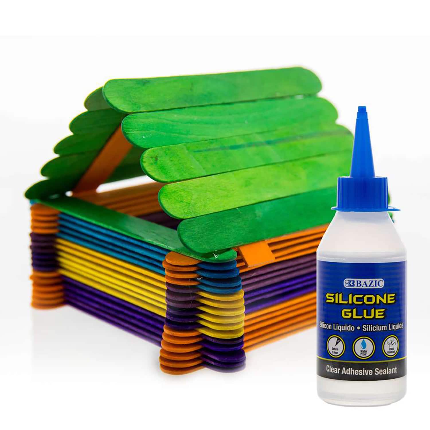 BAZIC Products® 3.38oz. Silicone Glue, 6ct.